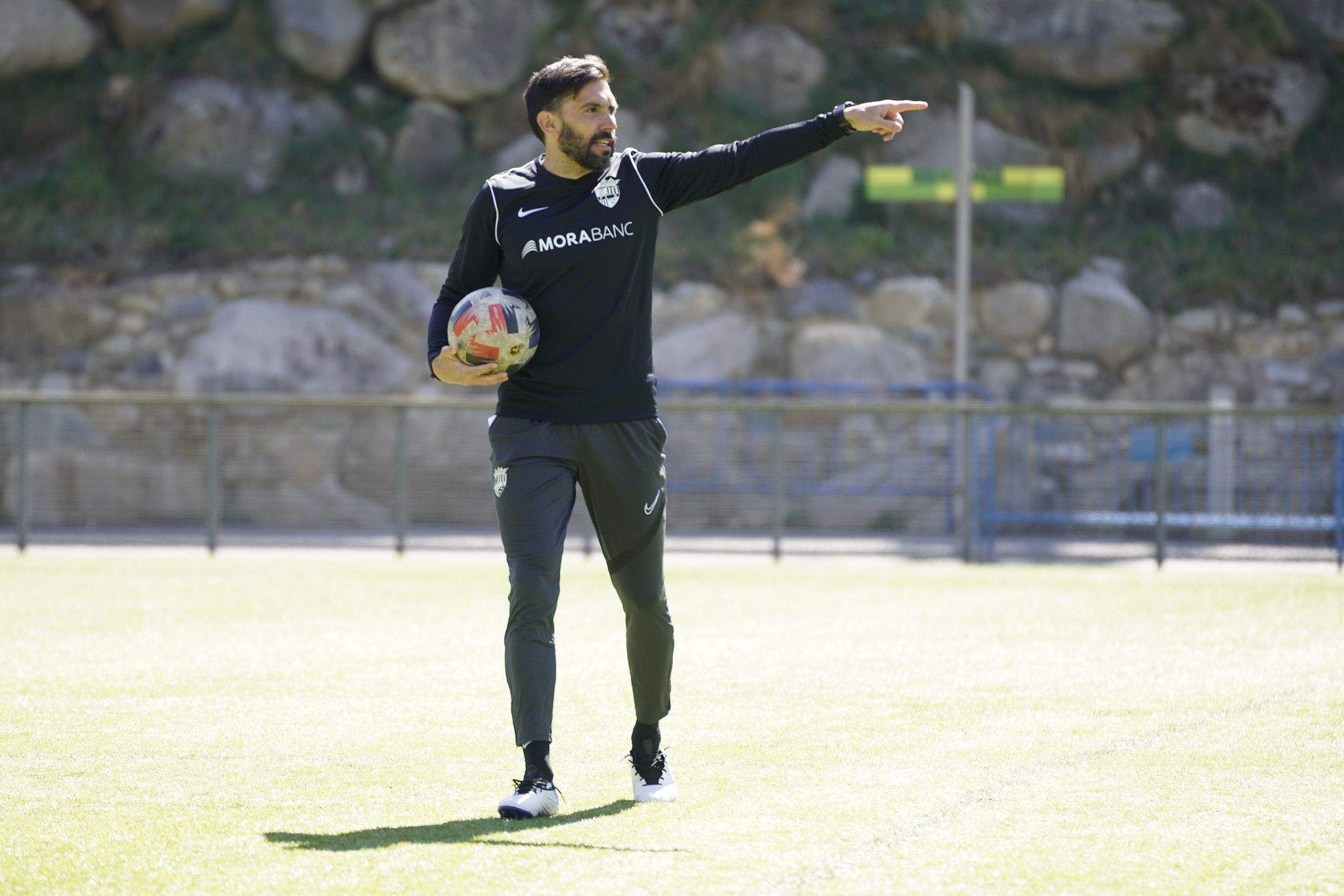 Eder Sarabia, durant un entrenament.