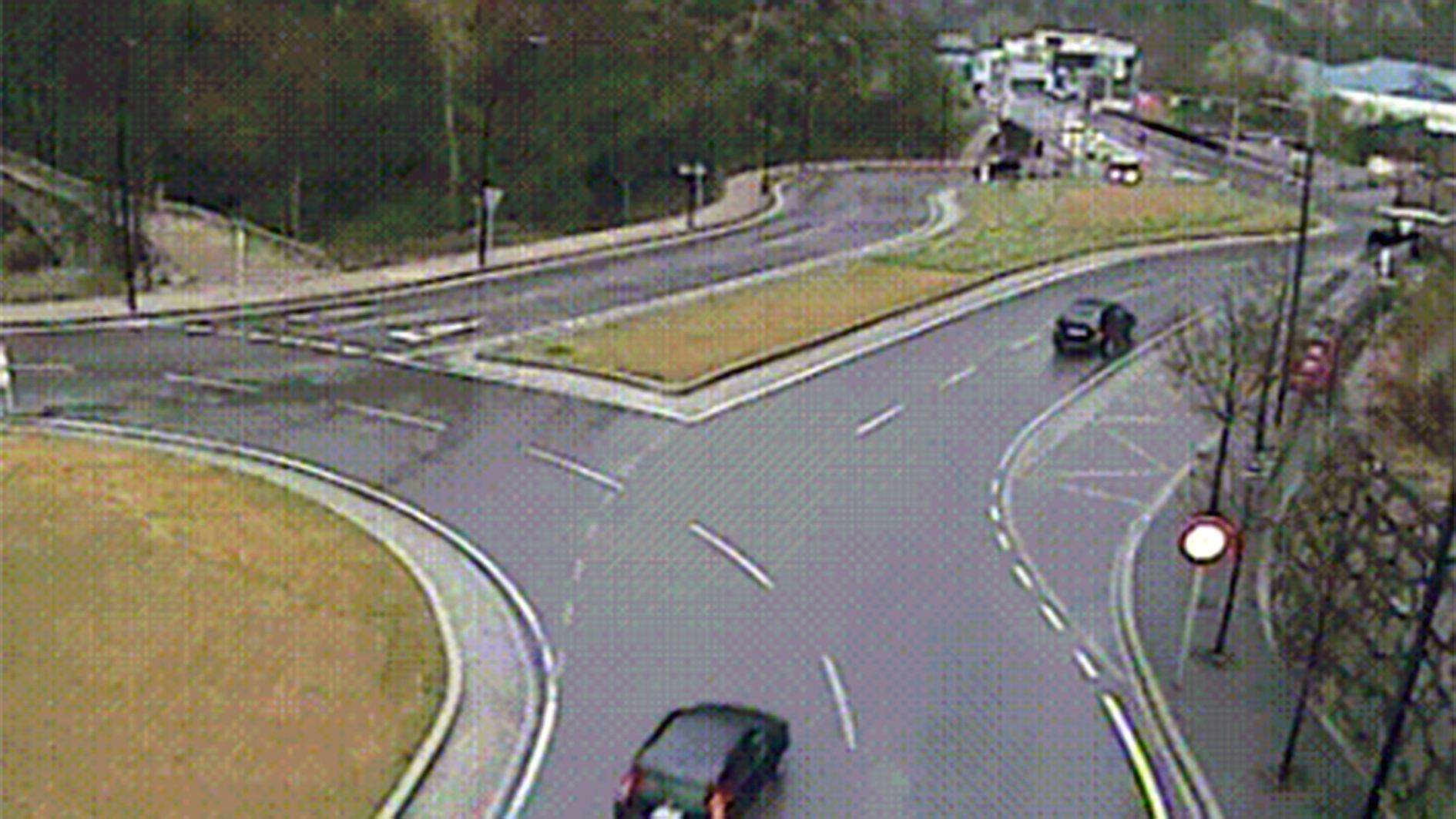 Una imatge de la zona de la rotonda de la Margineda, aquesta tarda.