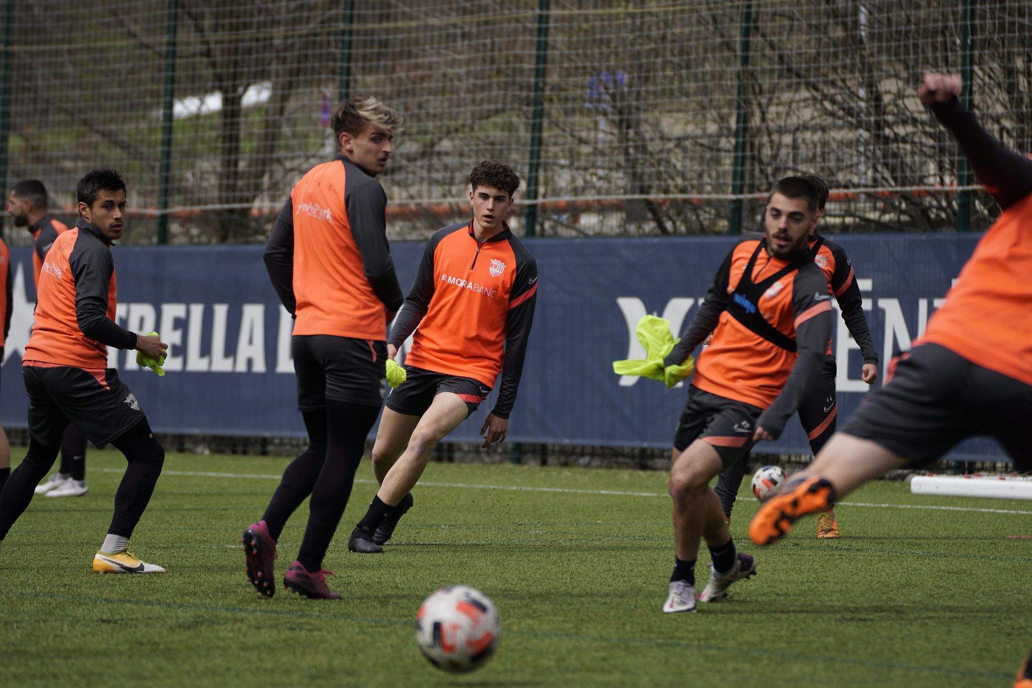 Imatge d'un dels darrers entrenaments de l'FC Andorra.