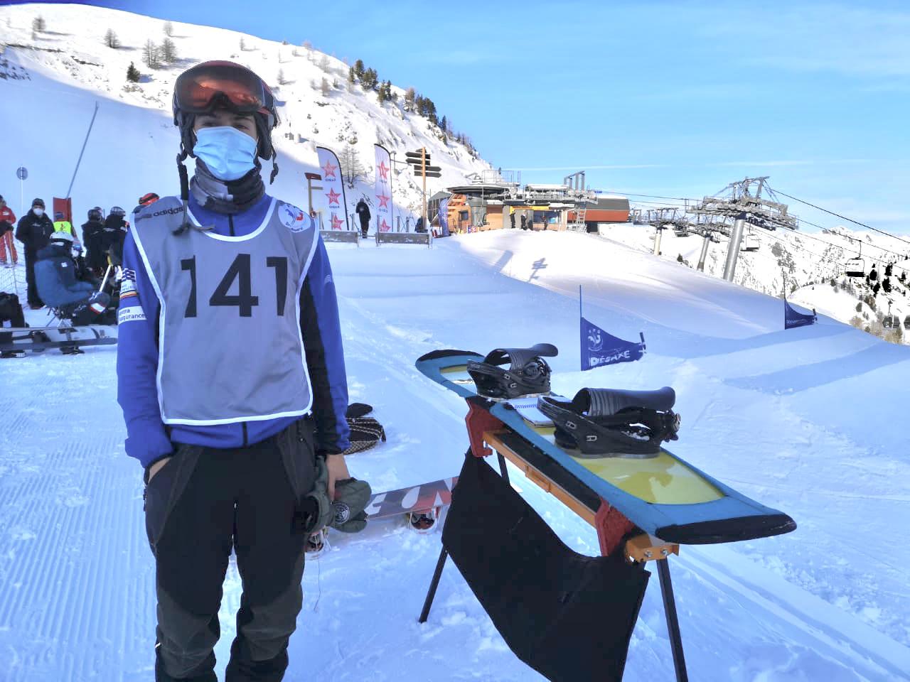 L'esquiador de la FAE, Mario da Cruz.