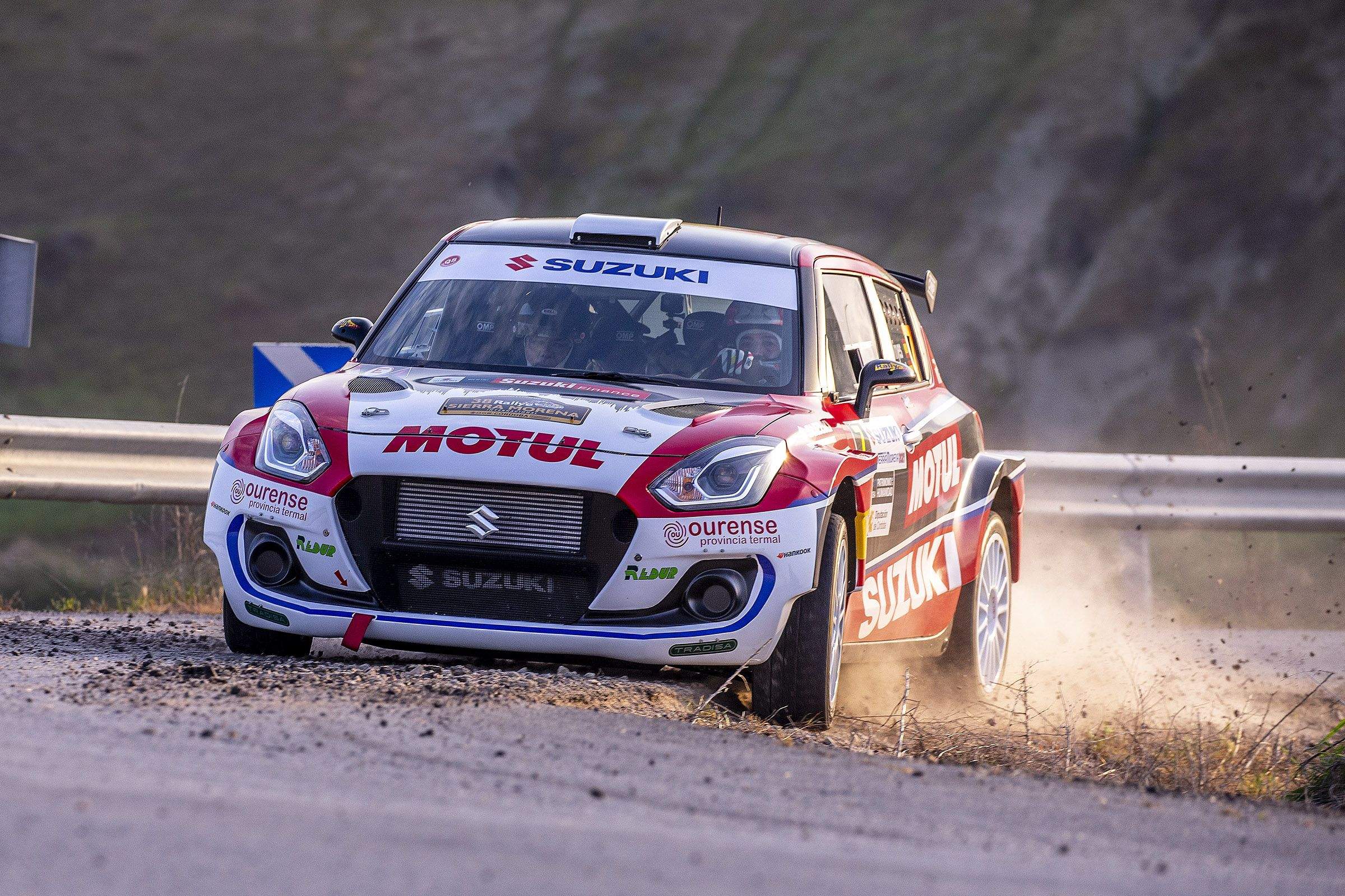 Un instant de la participació de Vinyes al ral·li Sierra Morena.