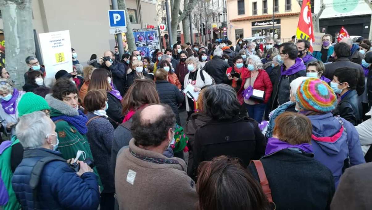 Un acte del col·lectiu a Perpinyà.