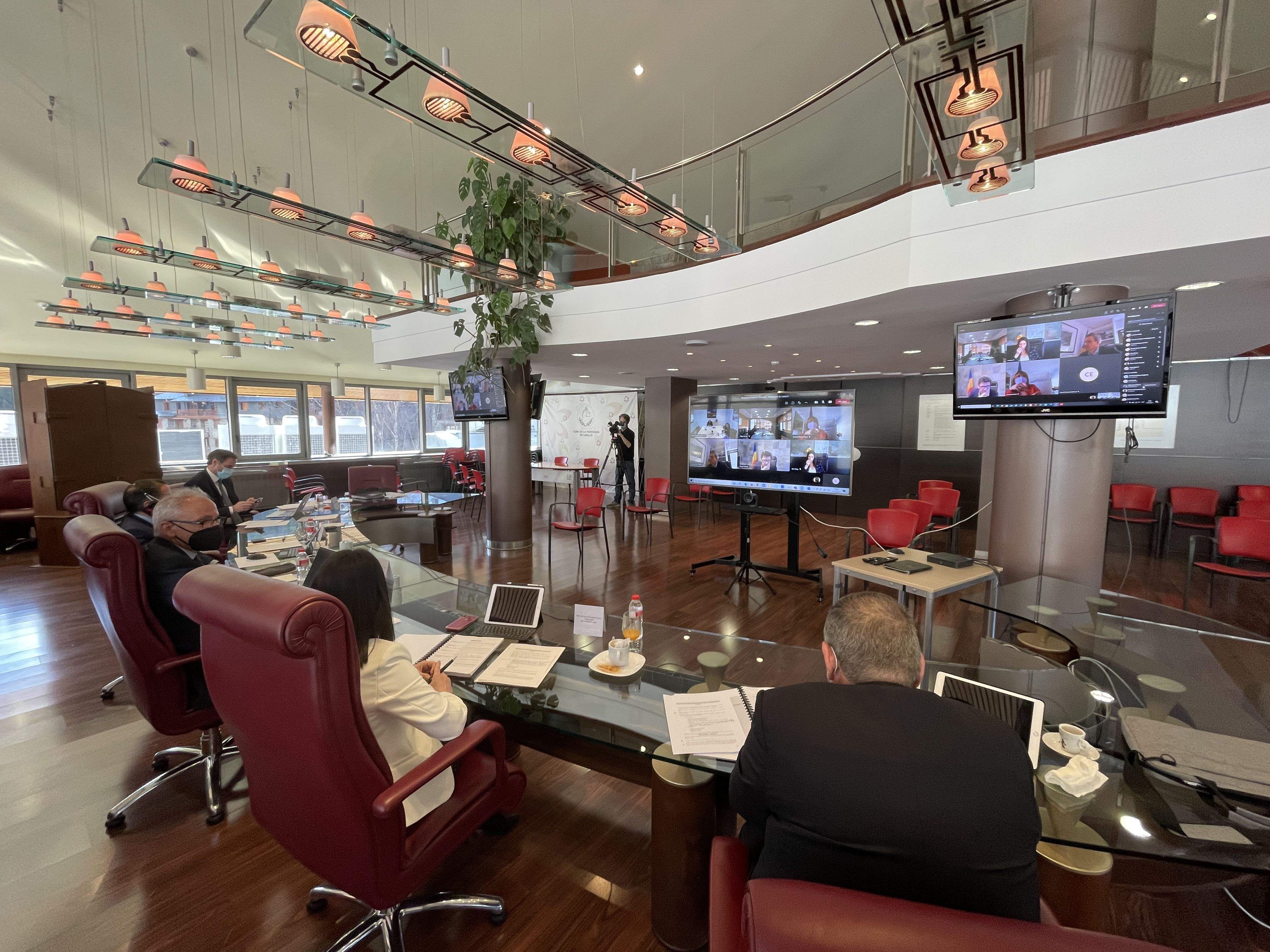 Un instant de la reunió de cònsols.