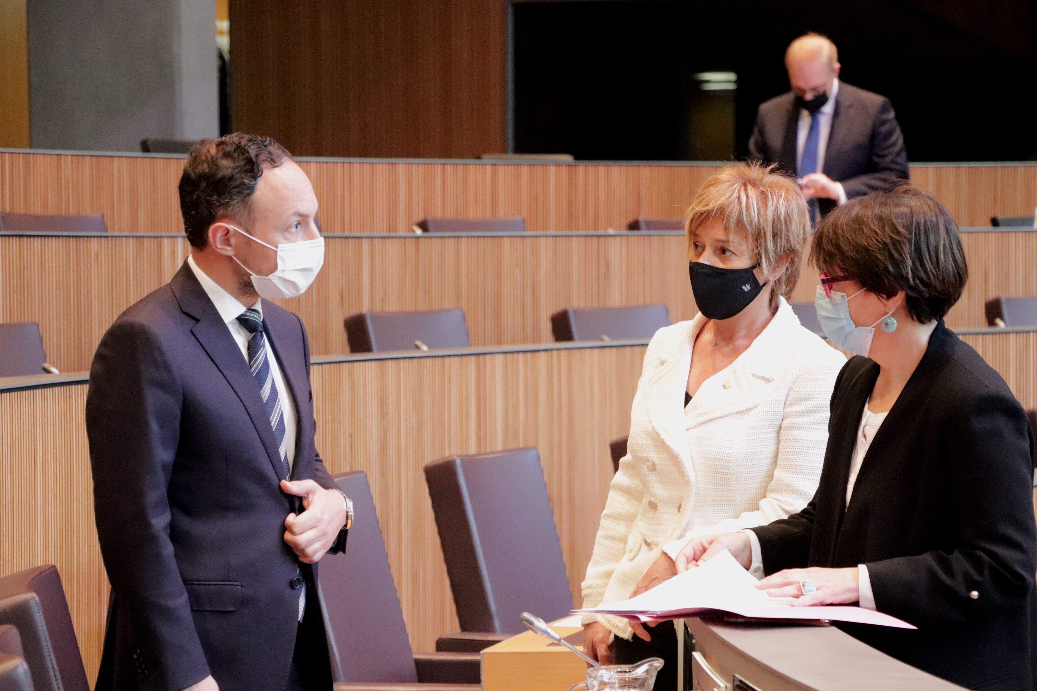 El cap de Govern Xavier Espot abans d'una sessió de Consell.