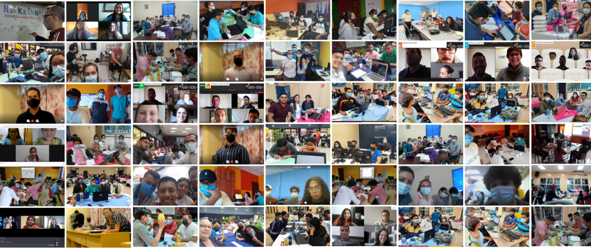 Alguns dels participants a la Hackató.