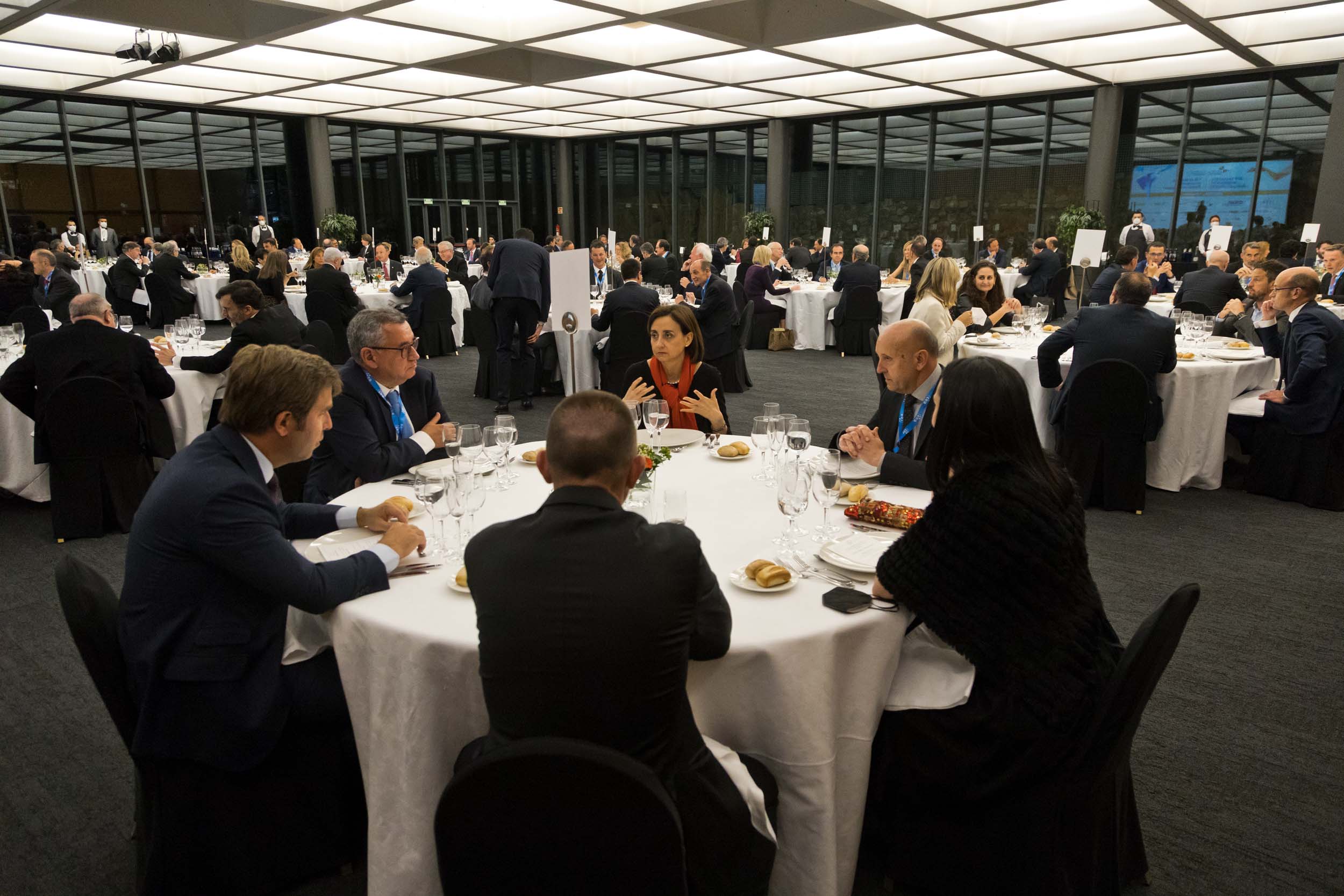 Un instant d'un sopar institucional celebrat en el marc de la Trobada Empresarial.