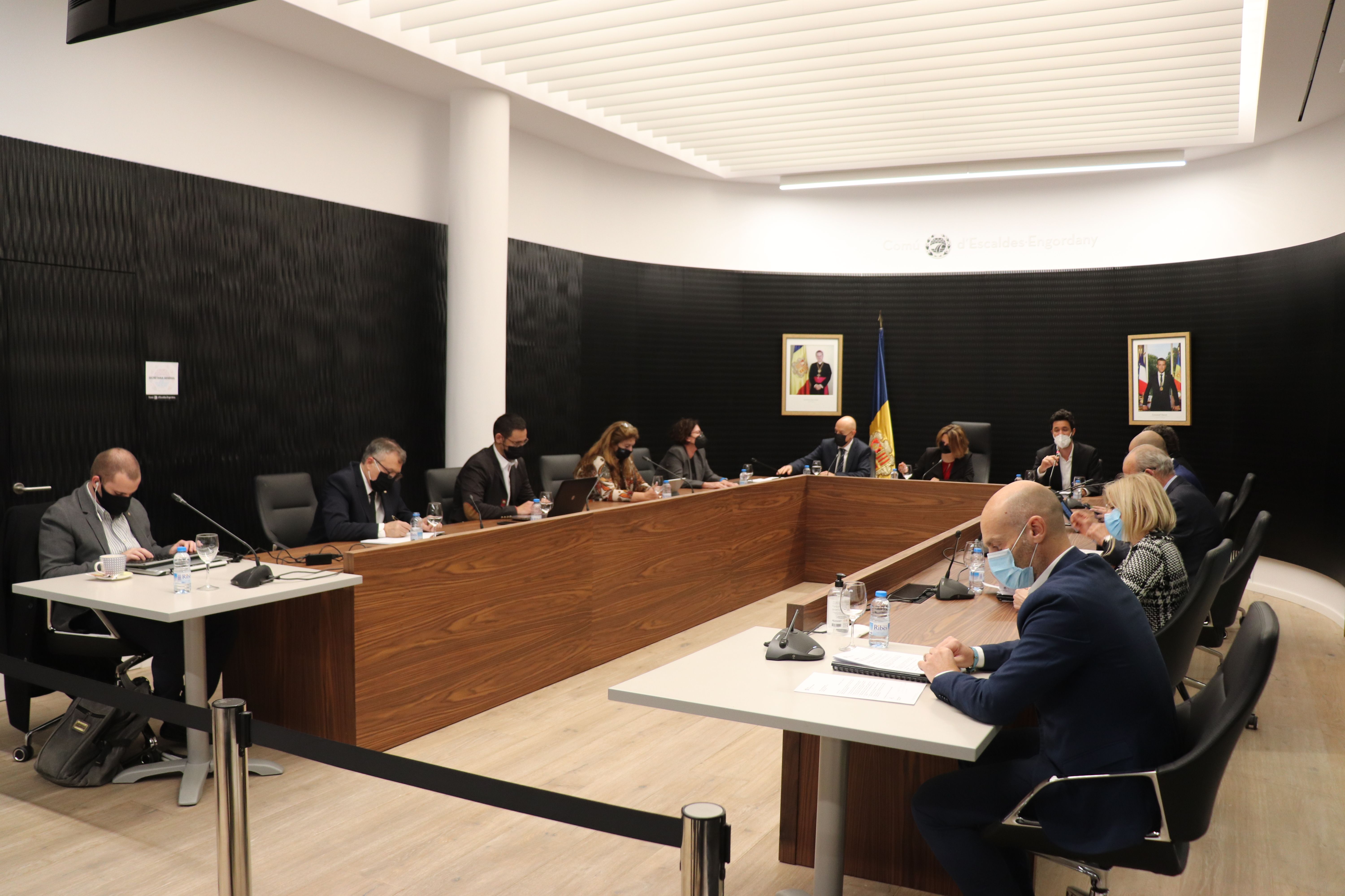 Sessió de consell de comú a Escaldes-Engordany.