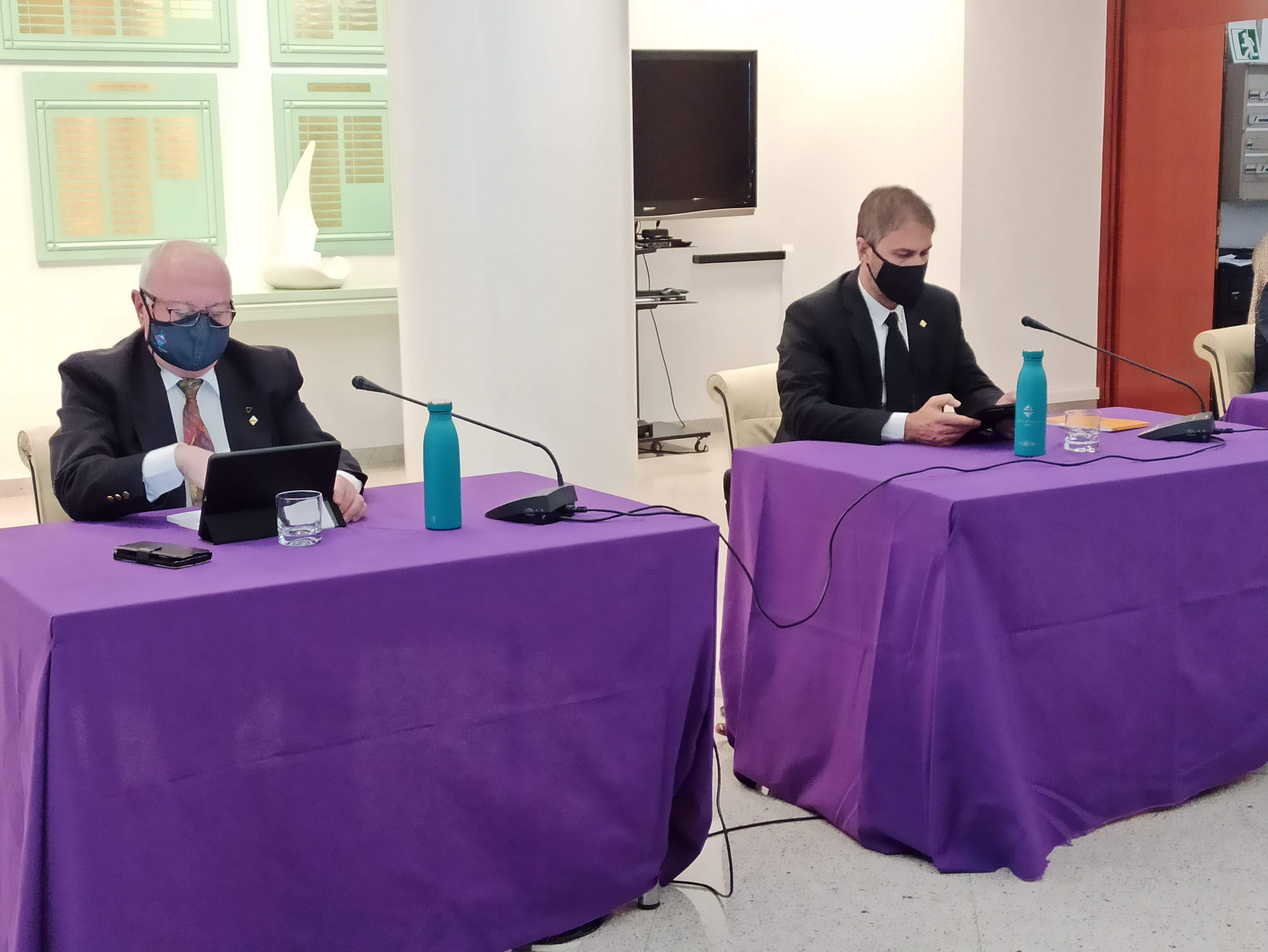 Els consellers del PS a Encamp, Enric Riba i David Rios.