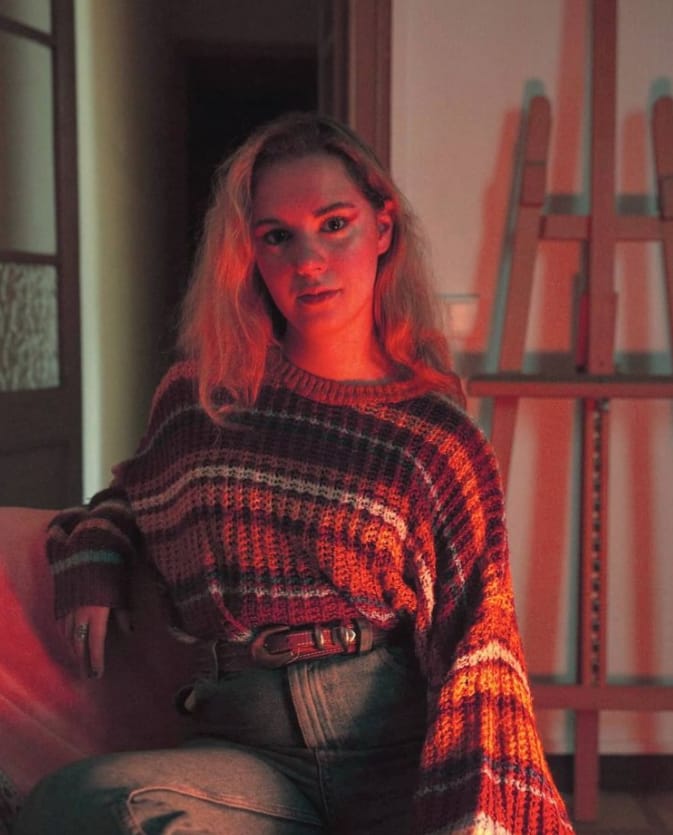 Myriam Grau al seu estudi.