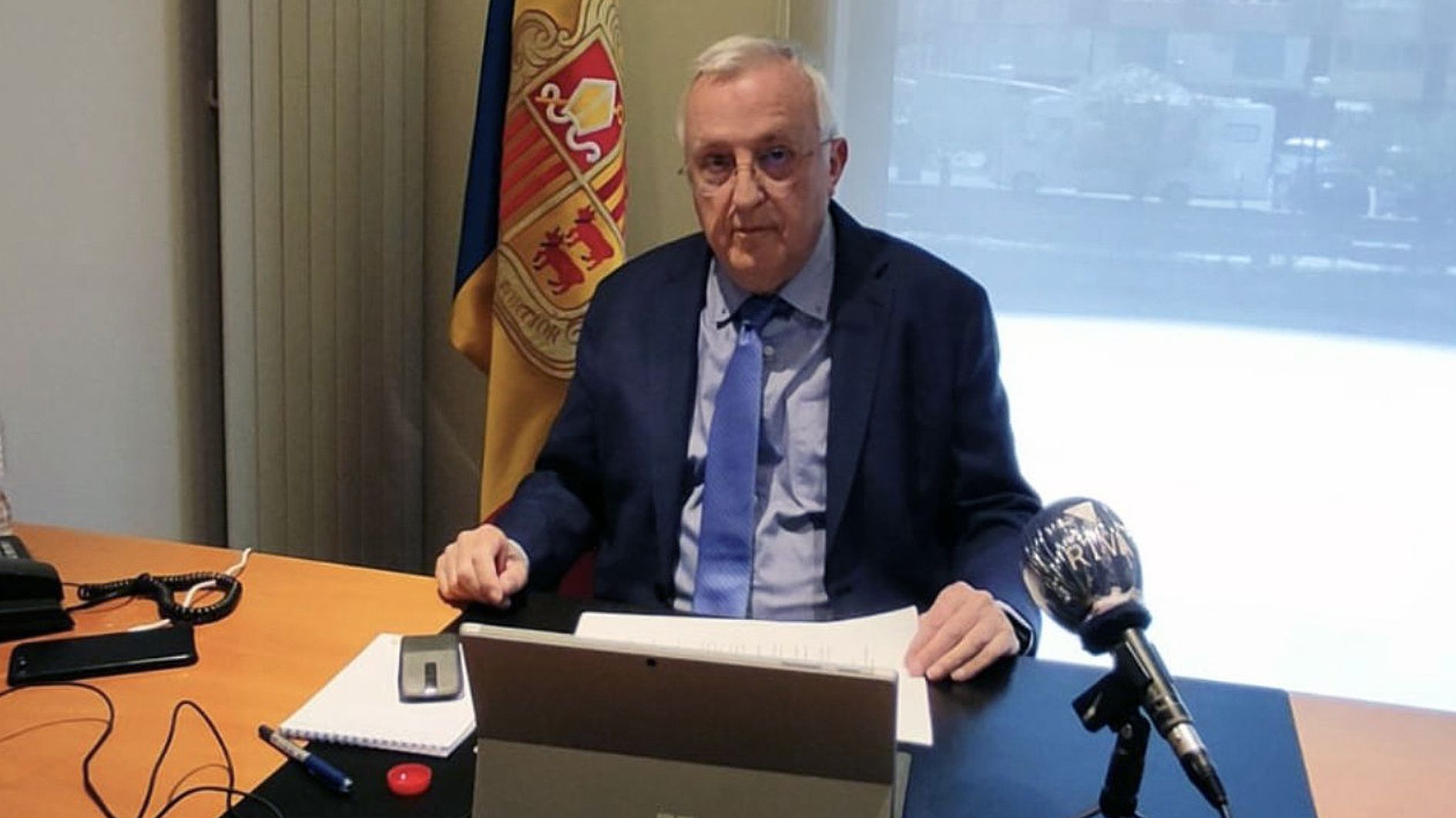 Miquel Armengol durant la compareixença d'aquest dimarts.