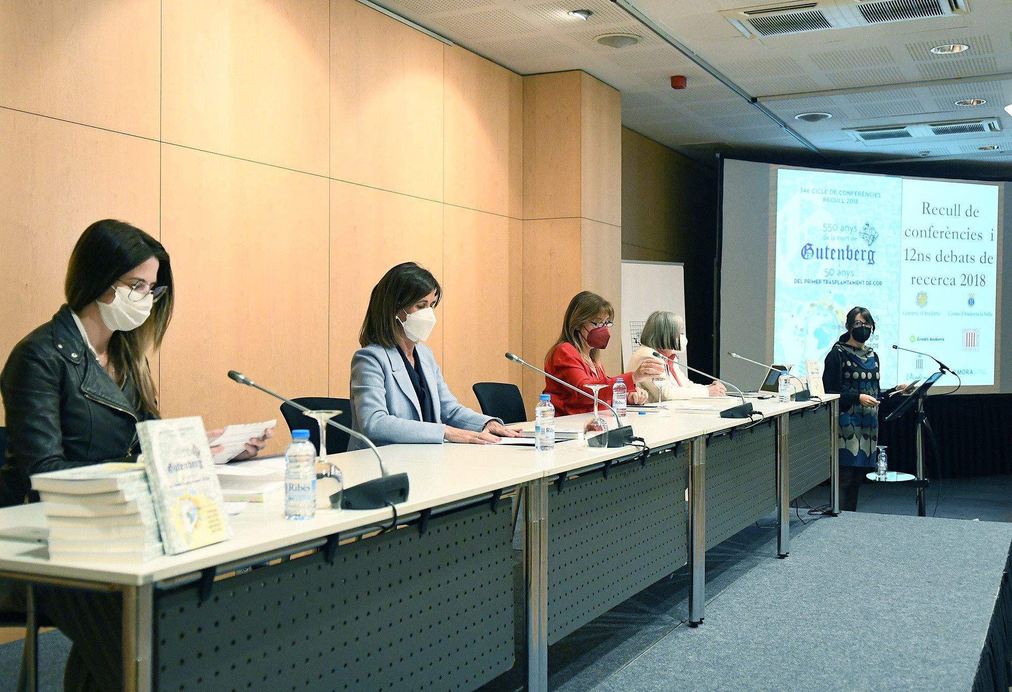 Riva, Vilarrubla, Marsol i Mach durant l'acte d'aquest dimarts.