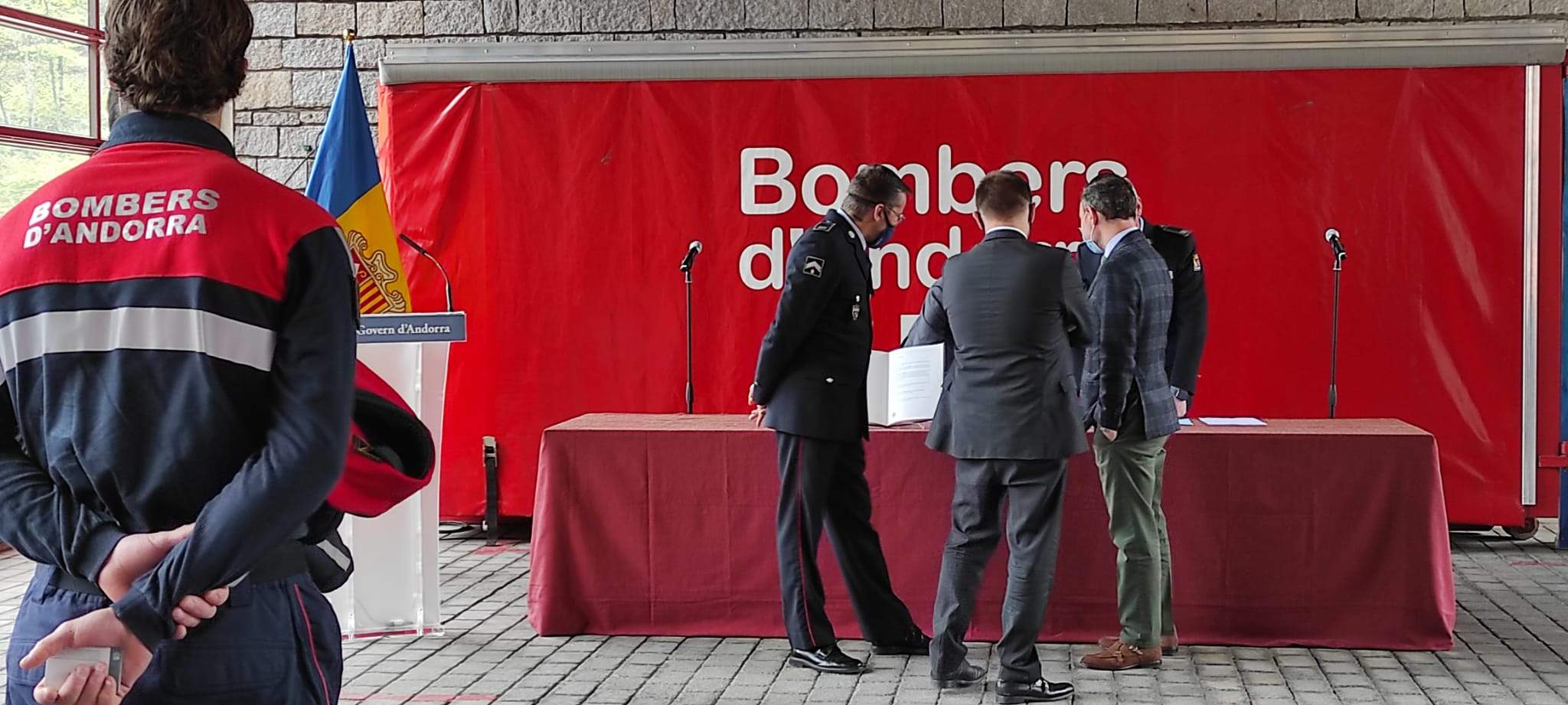 Imatge de l'acte en què es va anunciar la remodelació.