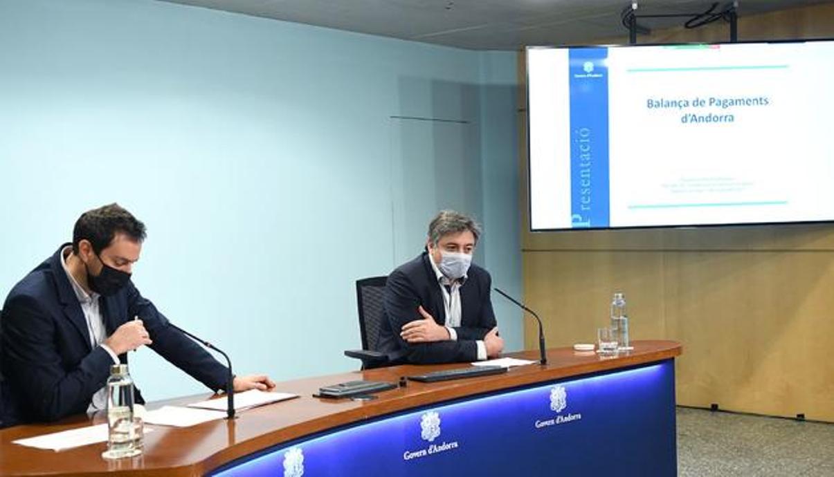 Marc Galabert i Joan Soler durant la roda de premsa d'aquest divendres.