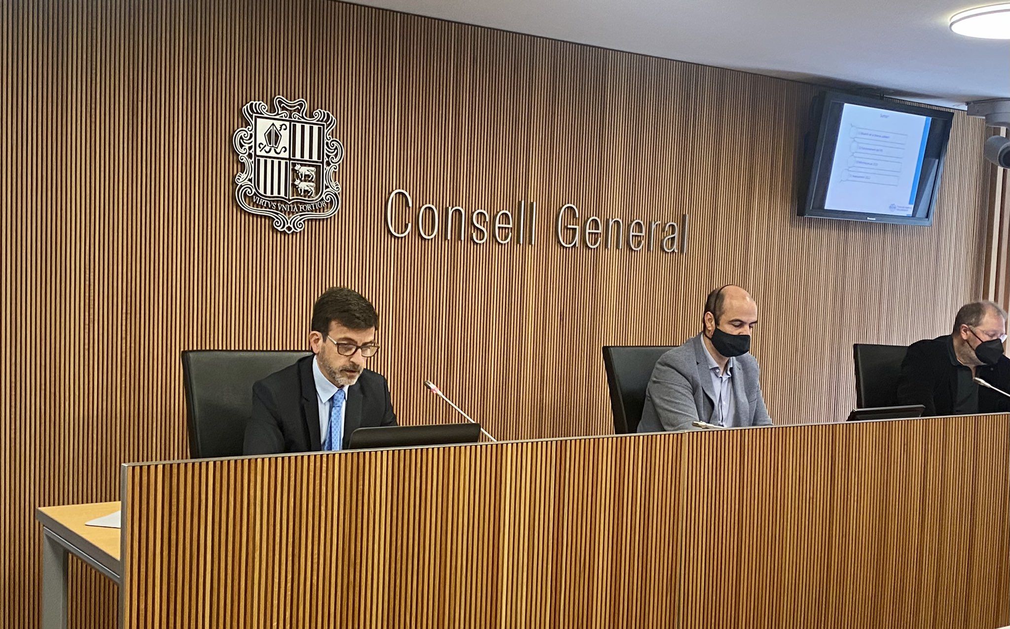 Jordi Cinca al Consell General avui.