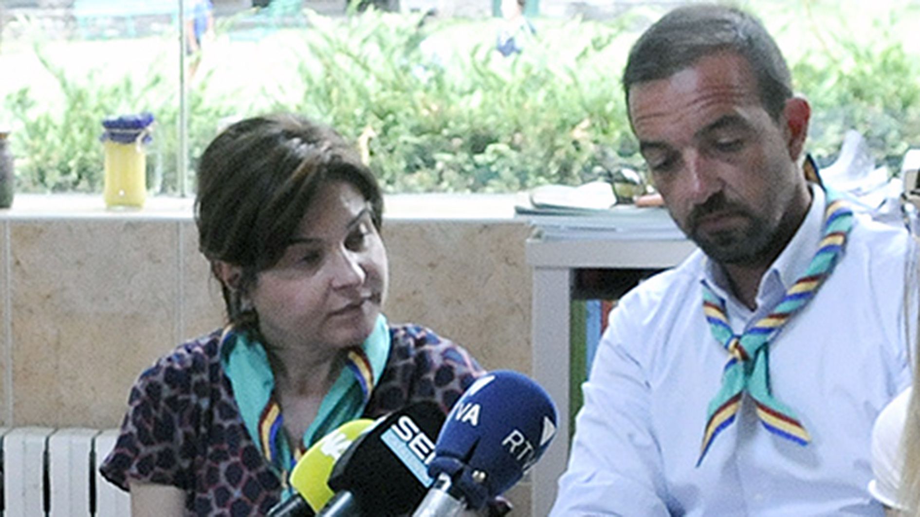 Verònica Canals i Jordi Torres en un acte amb diversos ministres a AINA.