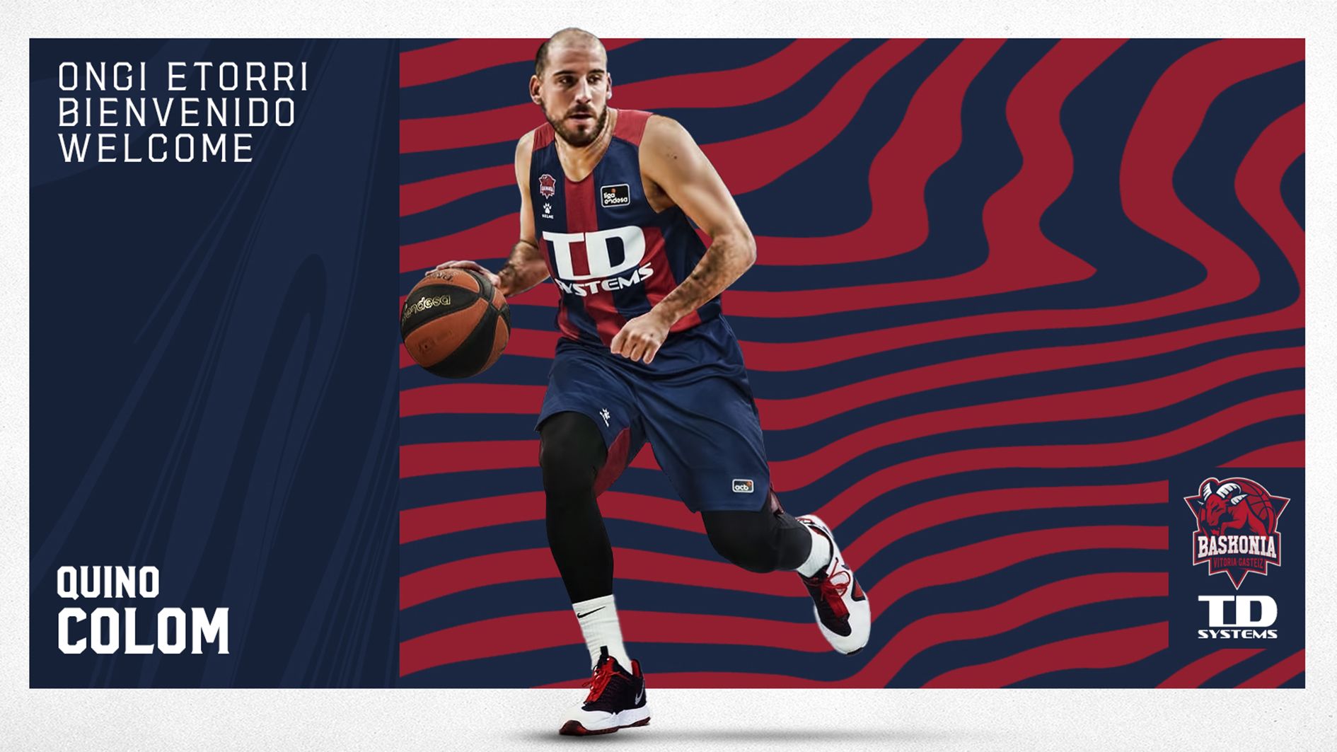 El post amb el qual el Baskonia ha anunciat el fitxatge de Colom.