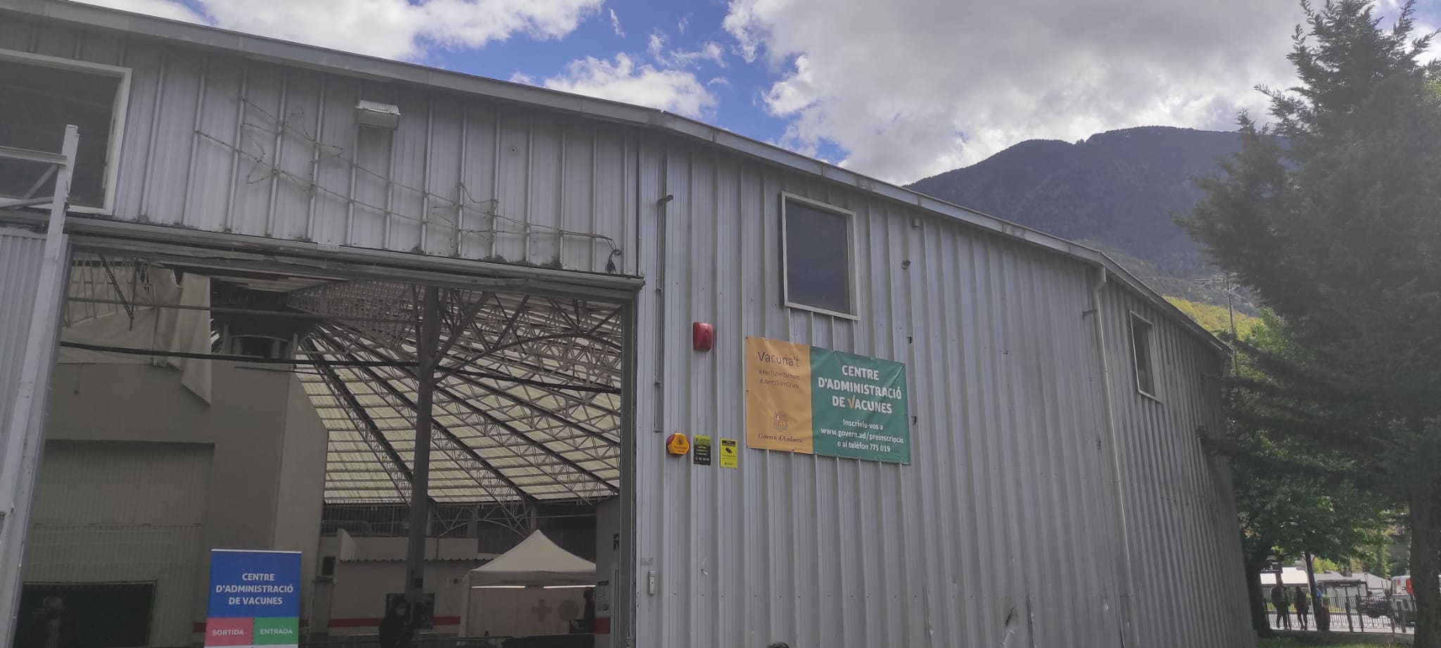 Una imatge del recinte on s'administren les vacunes.