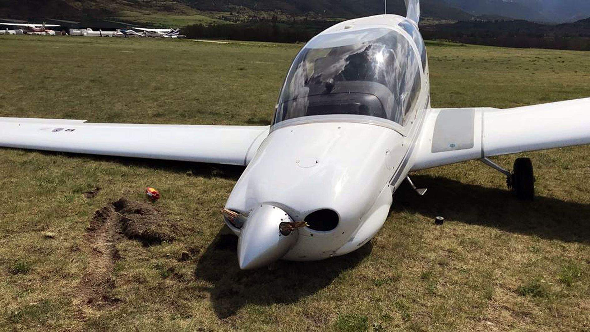 L'avioneta accidentada a Das.
