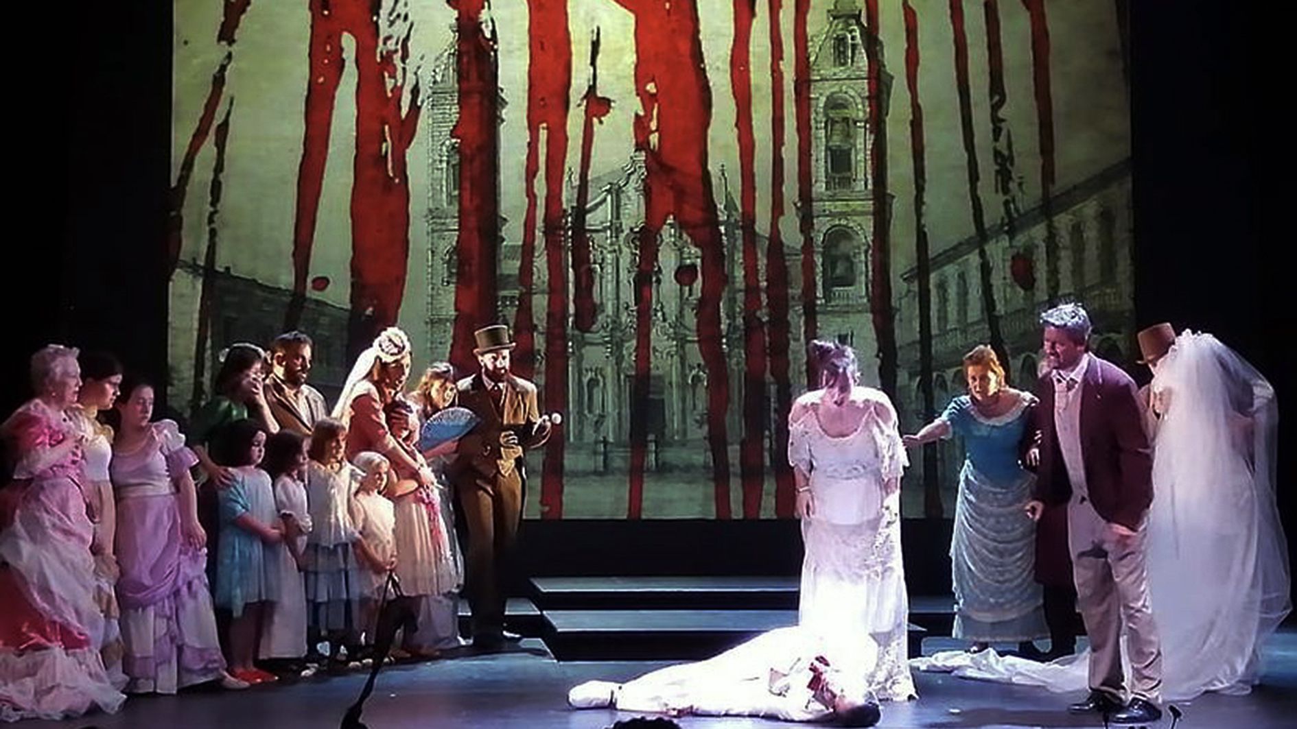 Un moment de la representació.