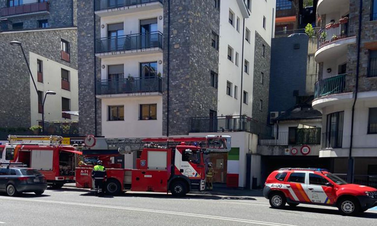 Un camió de bombers de la Massana, en una foto d'arxiu.