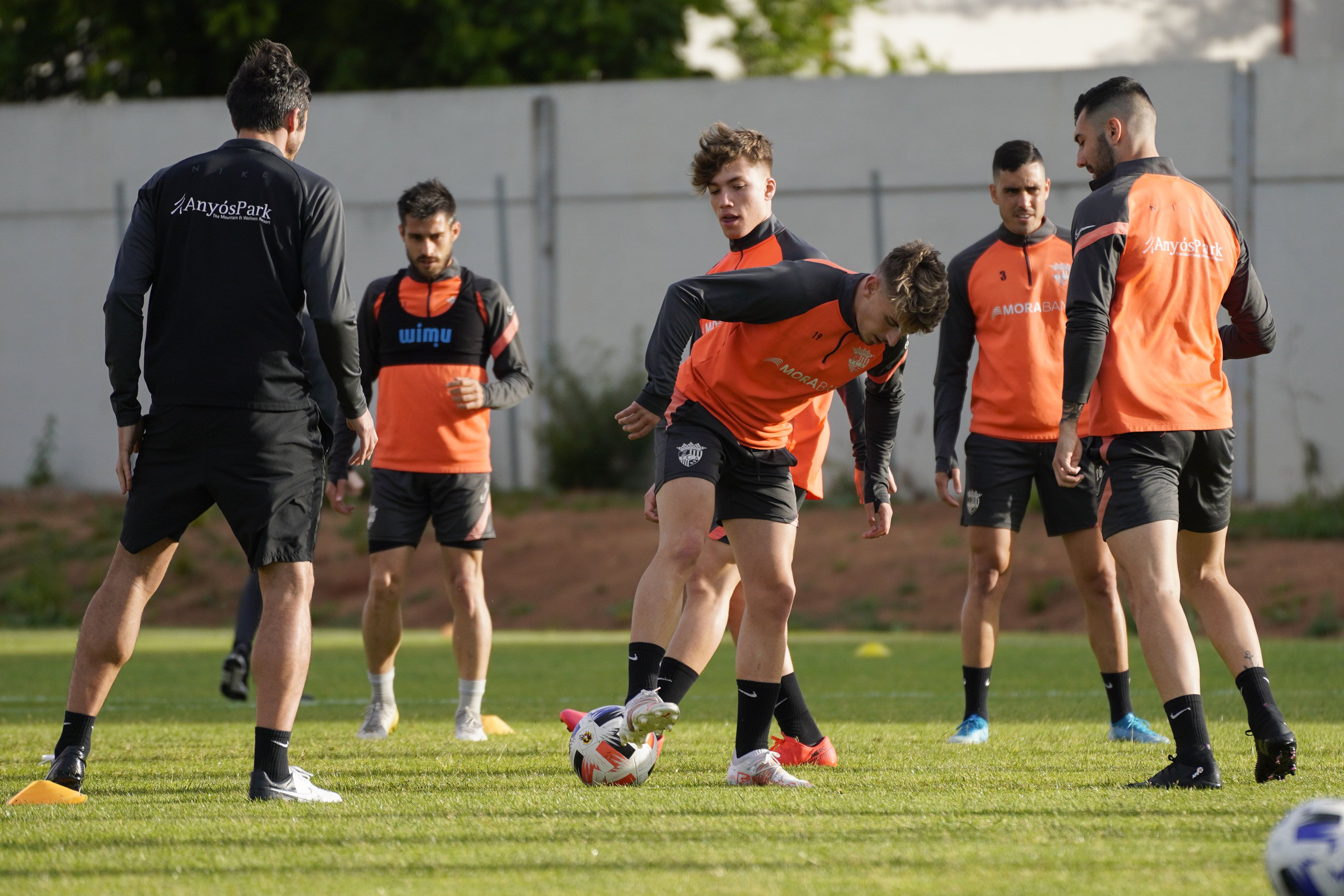 Un instant d'un dels entrenaments realitzats a Almendralejo.