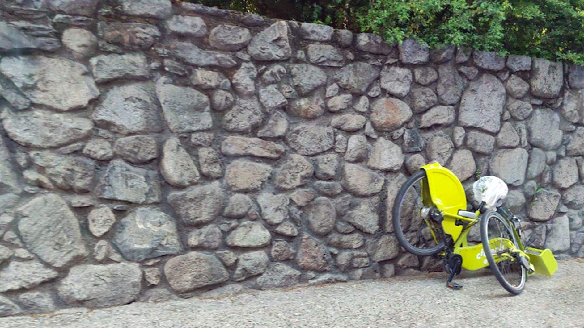 La bicicleta sinistrada.