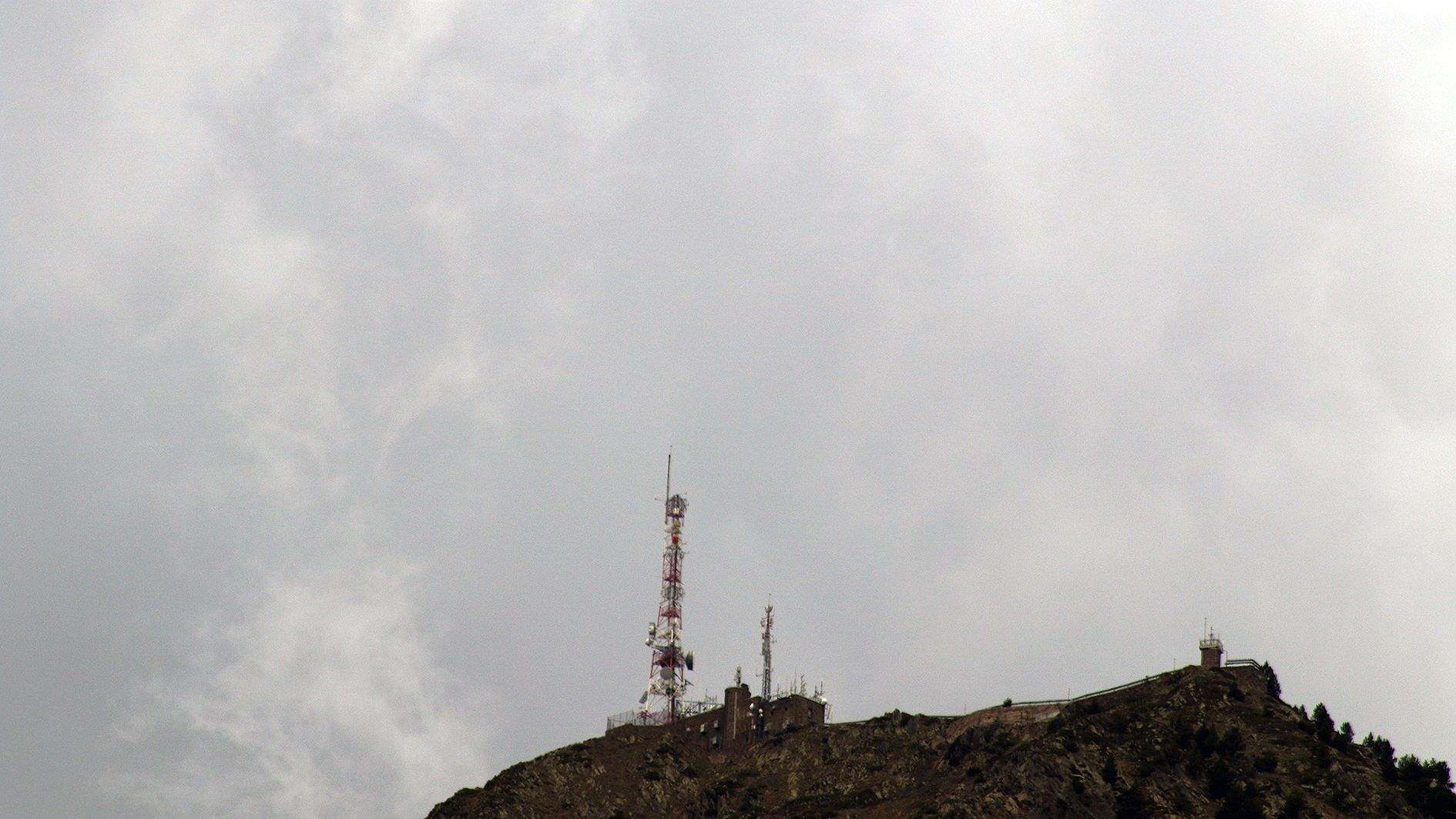 Una imatge del pic de Carroi aquest matí.