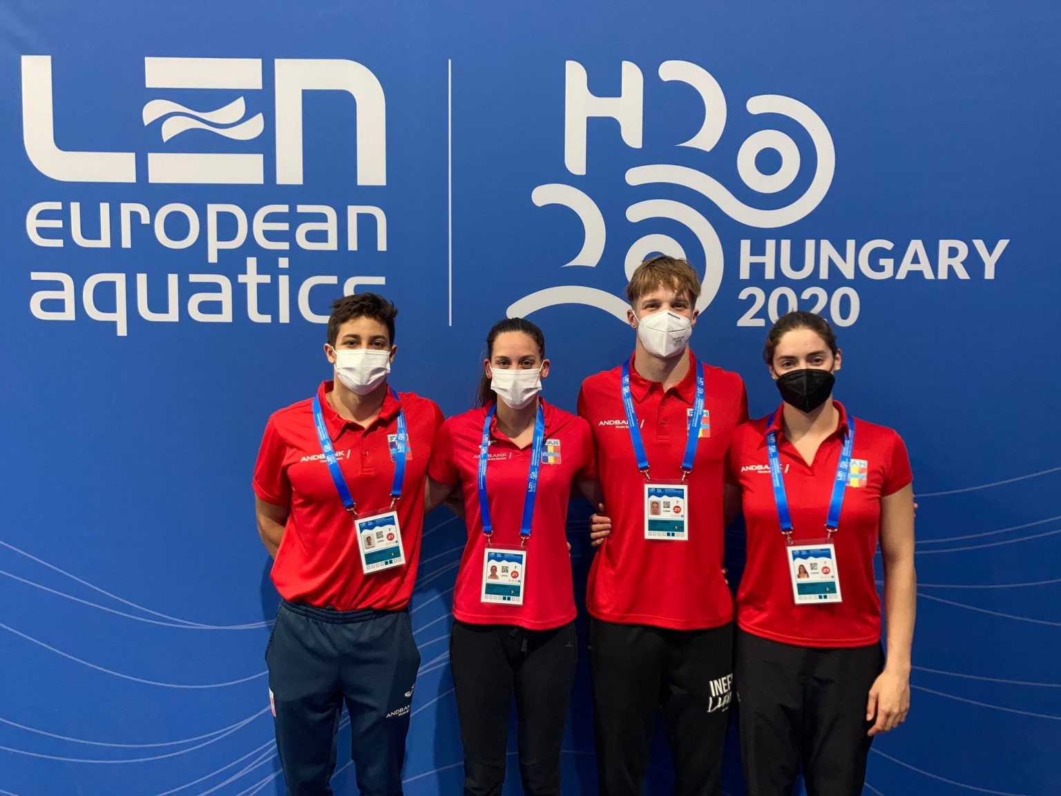 Els nedadors de la FAN que han competit a Budapest.