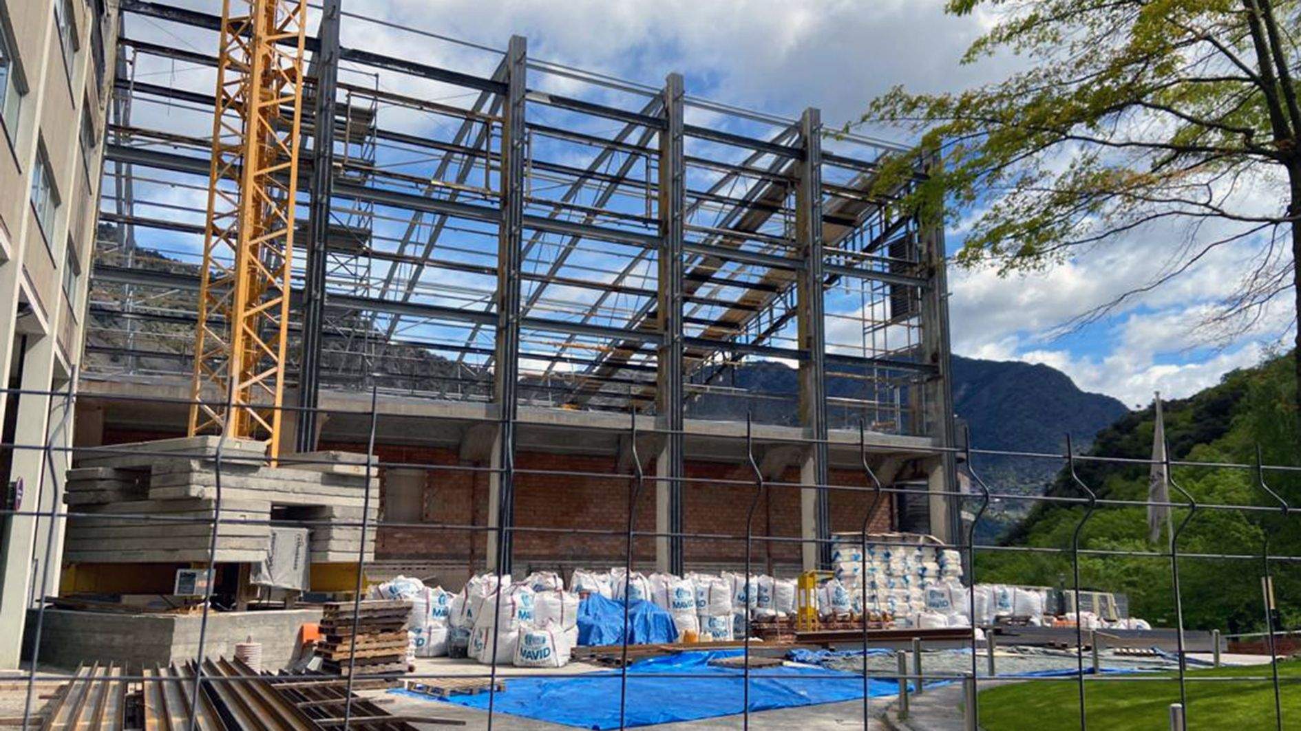 Imatge recent de l'estat de la instal·lació.