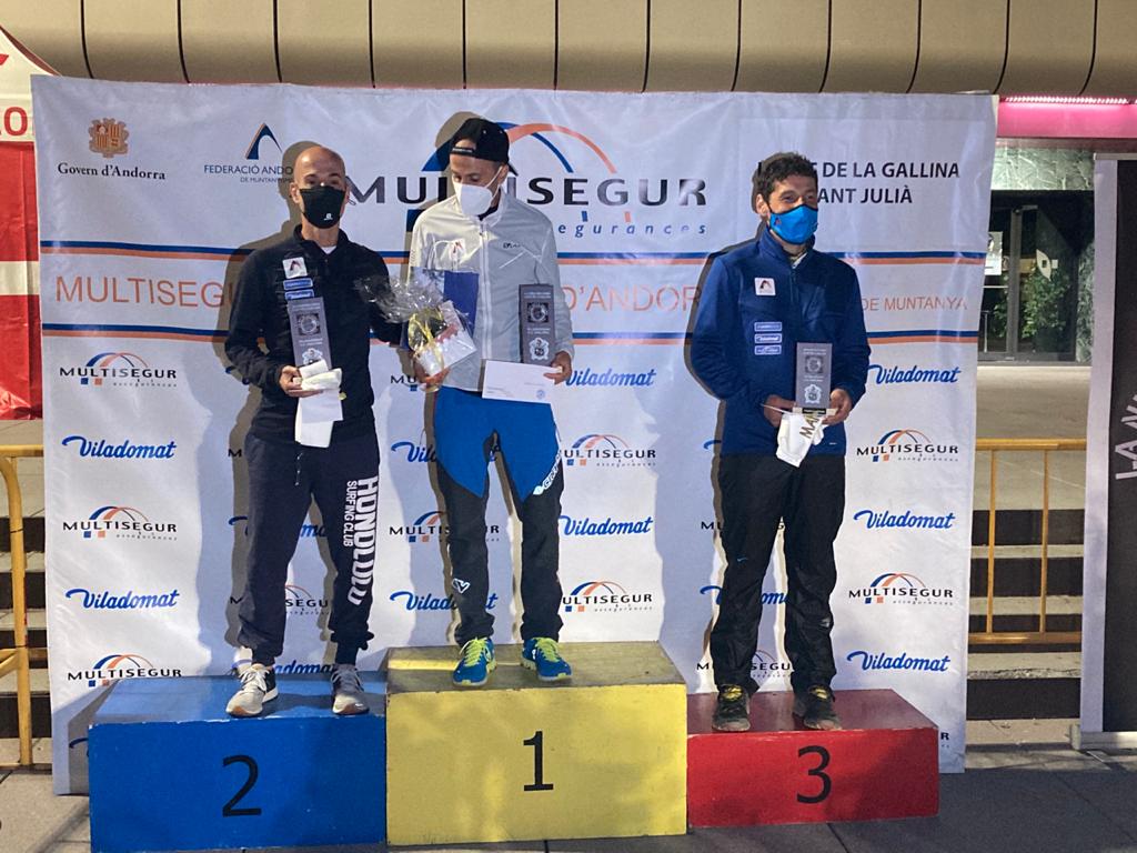 El podi de la categoria masculina.