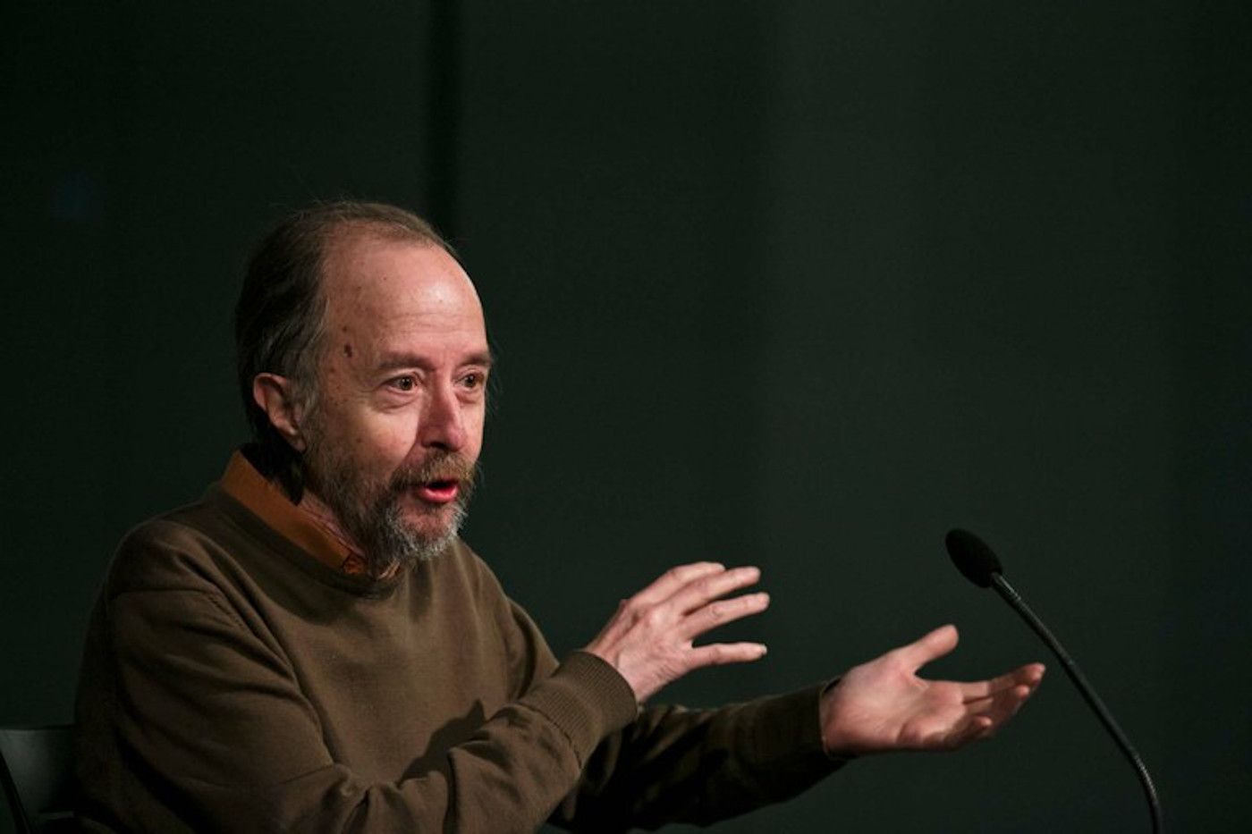 Pere Cavero, durant un acte al Consell General.