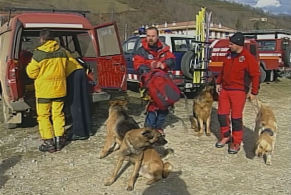 Part dels efectius andorrans desplaçats al Balandrau. Part dels efectius andorrans desplaçats al Balandrau.