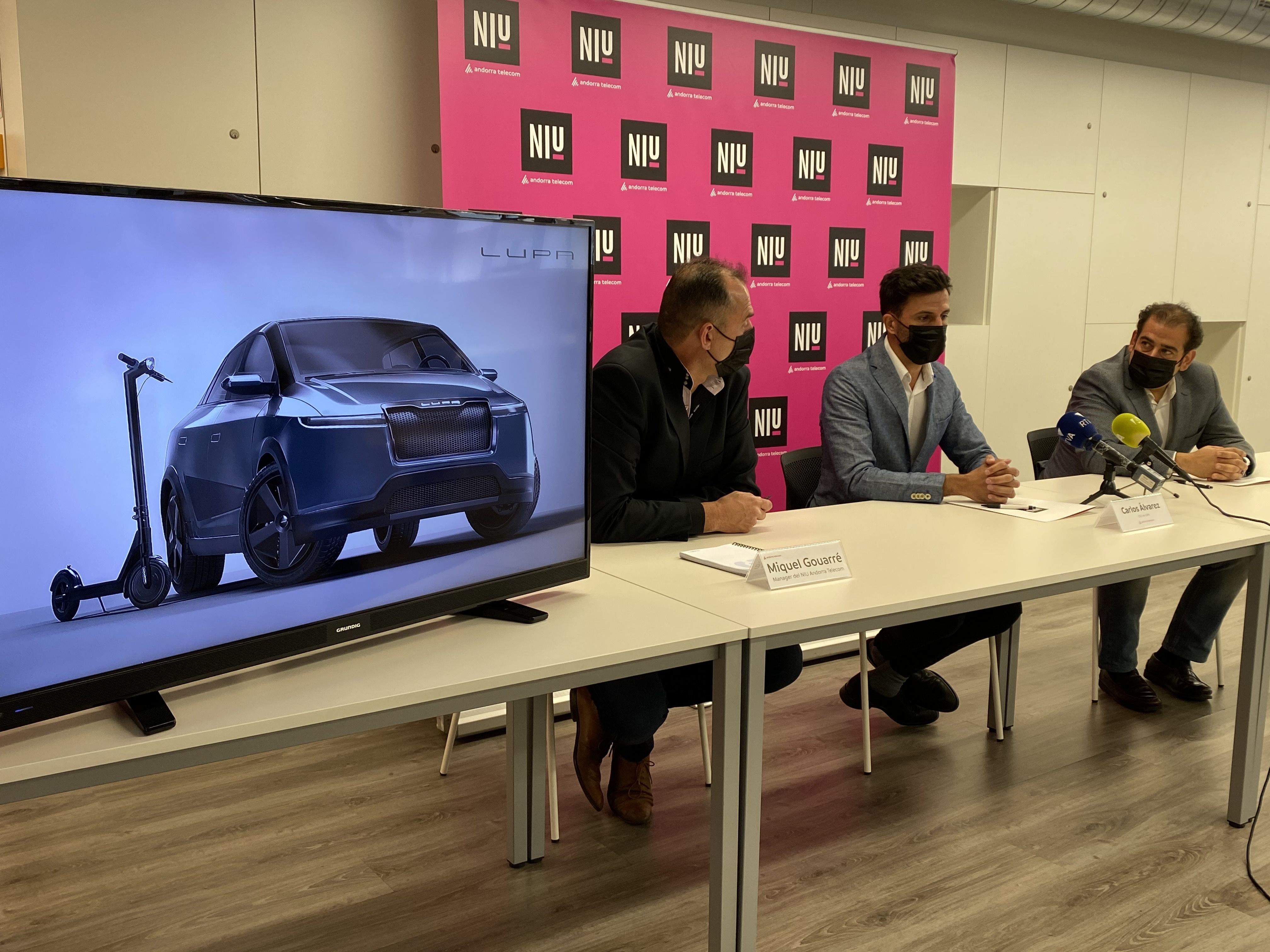 Un instant de la presentació de Lupa com a nova empresa al NIU.