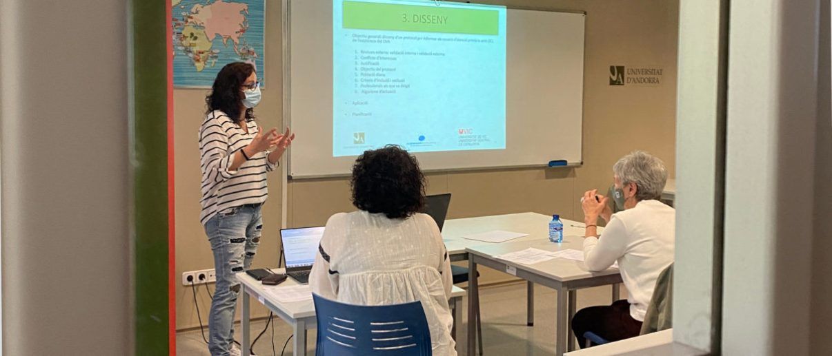 Una de les classes del postgrau.