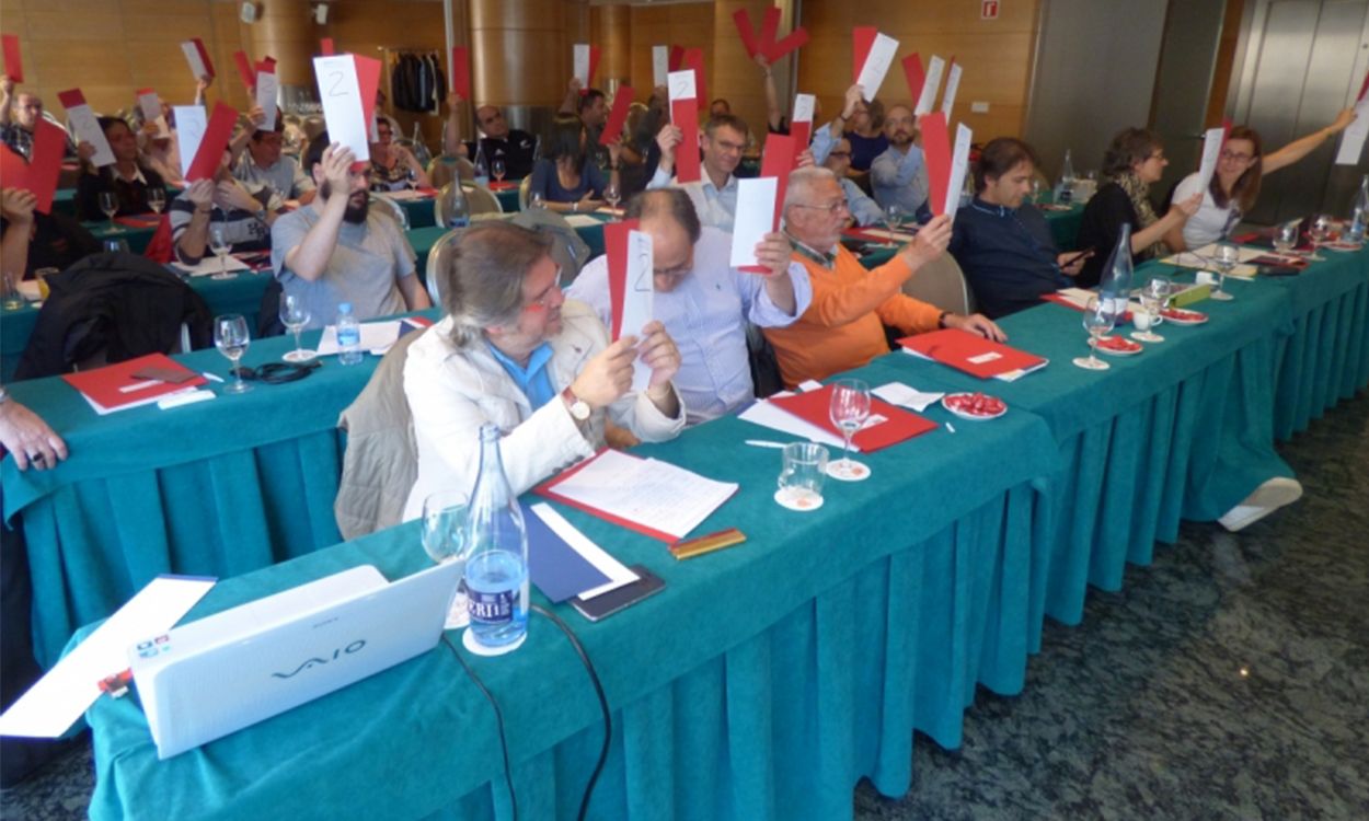 Militants del PS a un congrés d'anys anteriors