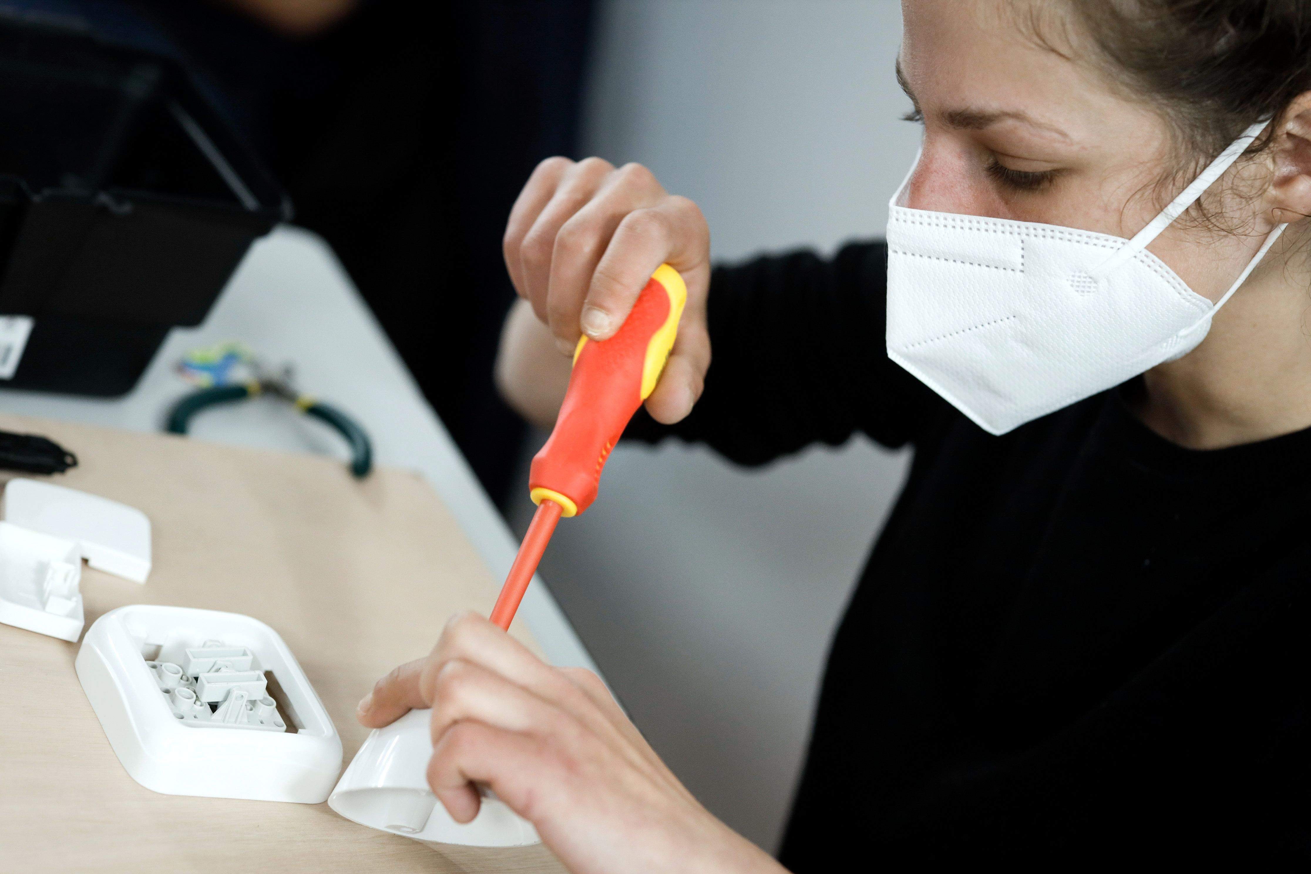 Una de les participants al curs.