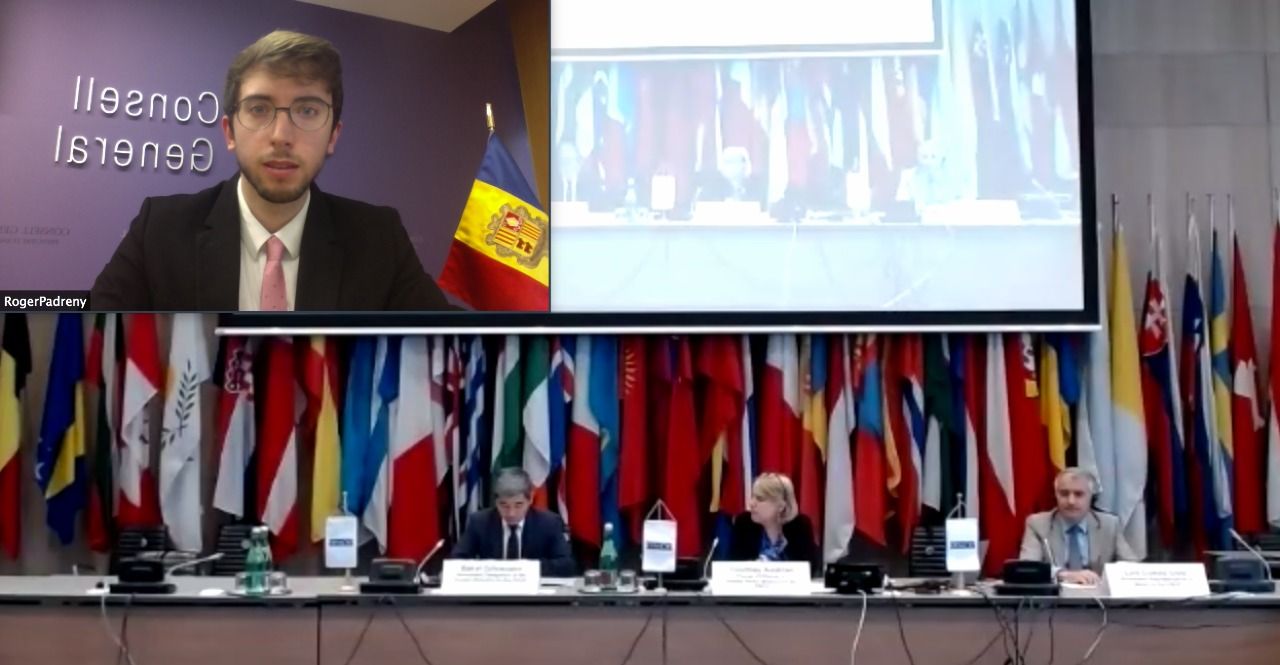 Roger Padreny durant la seva intervenció.