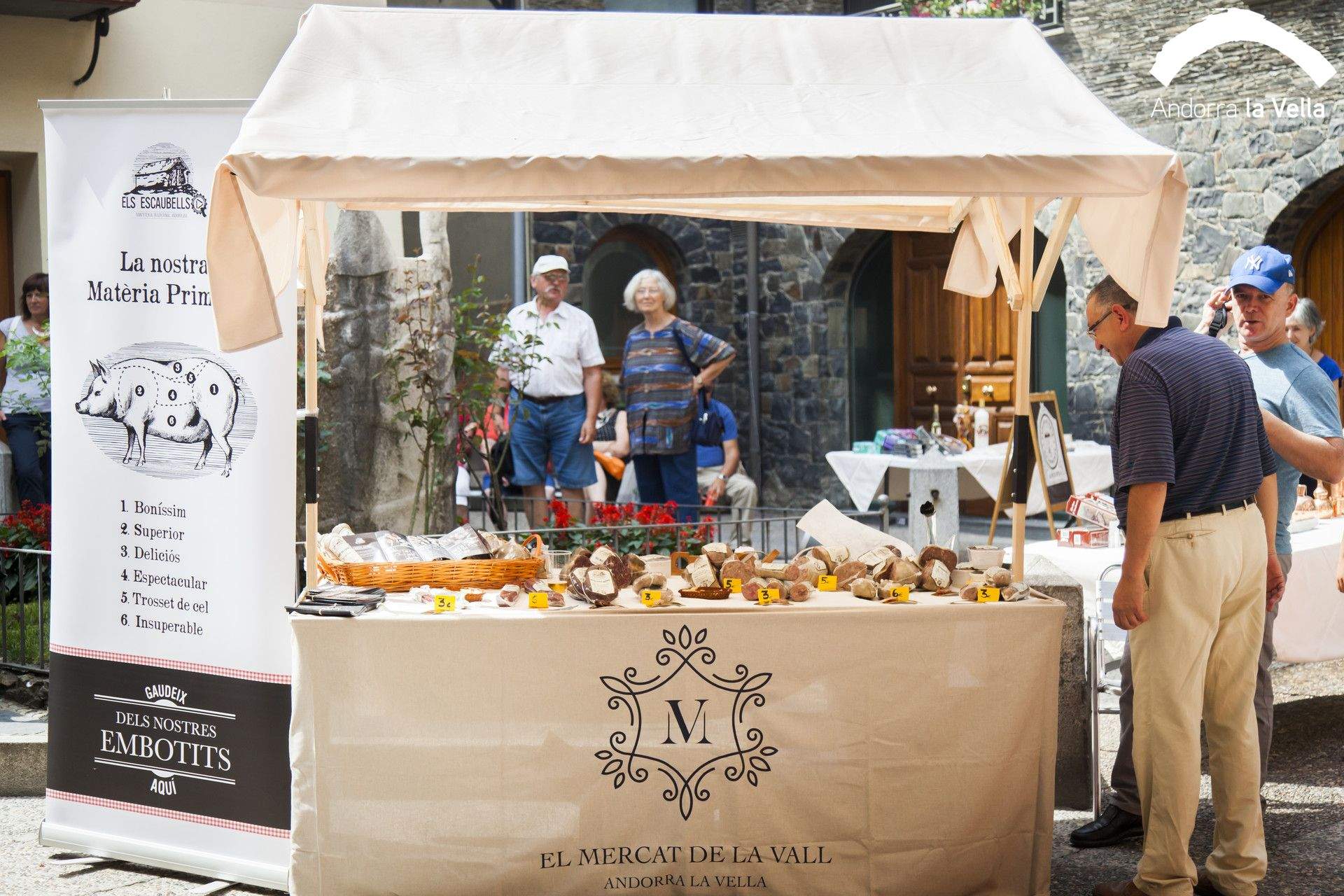 Una paradeta del Mercat de la Vall.