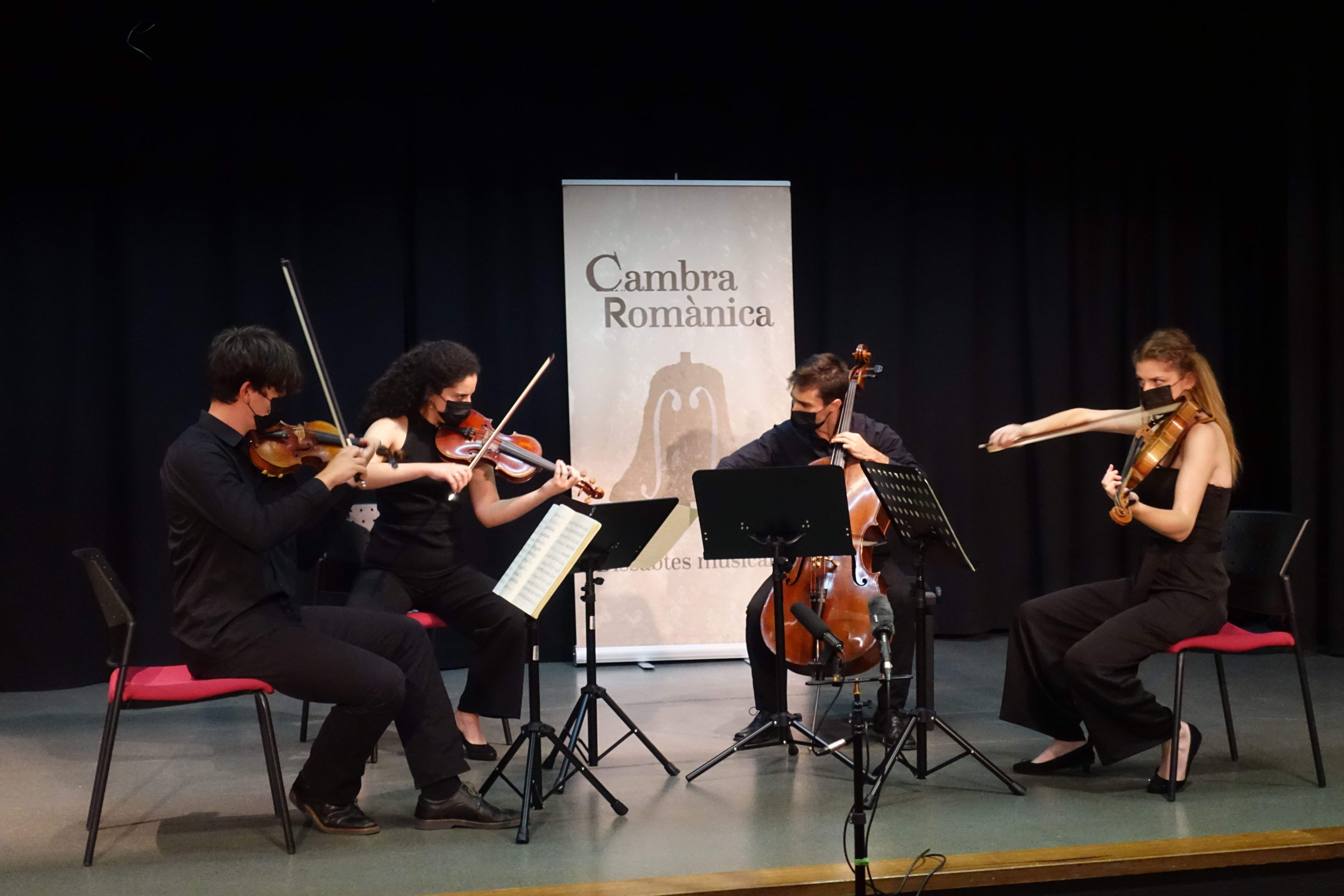 El quartet Vivancos en plena actuació.