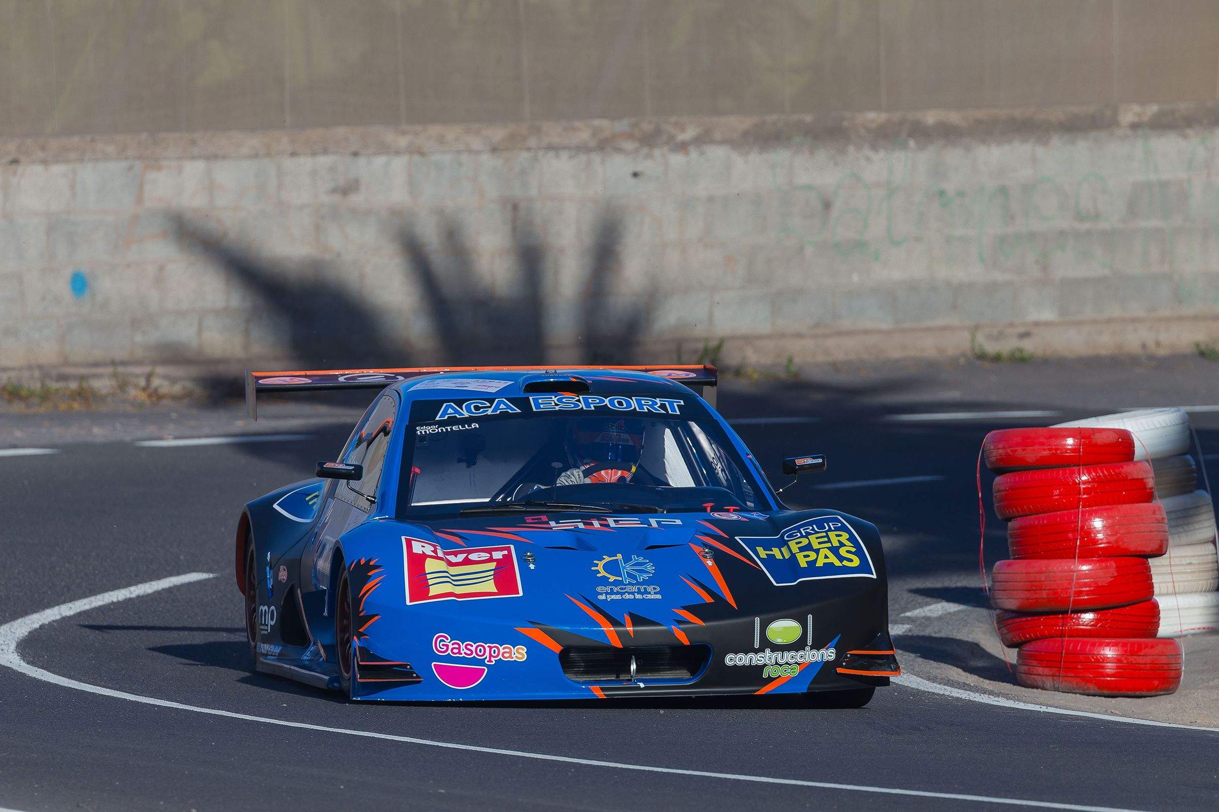 Montellà, en una de les curses.