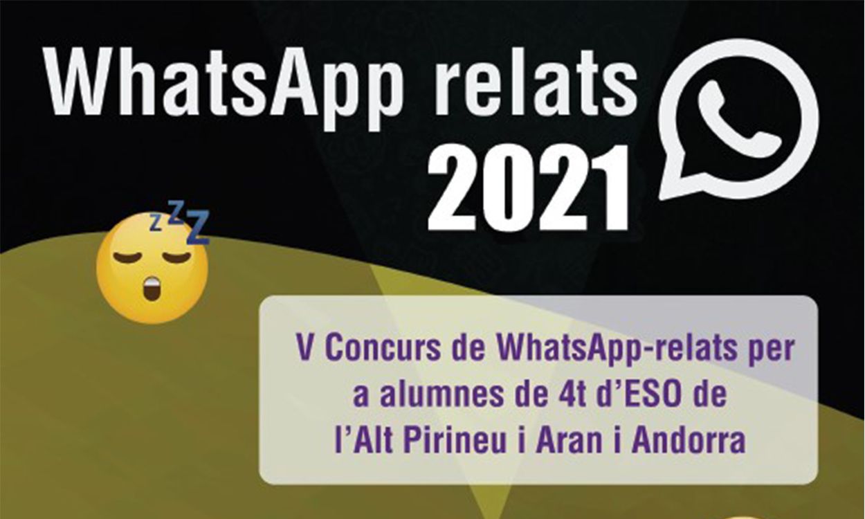 Cartell del concurs de WhatsApp Relats