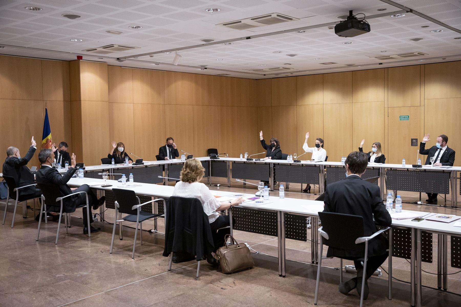 Sessió del consell de comú d'Andorra la Vella.