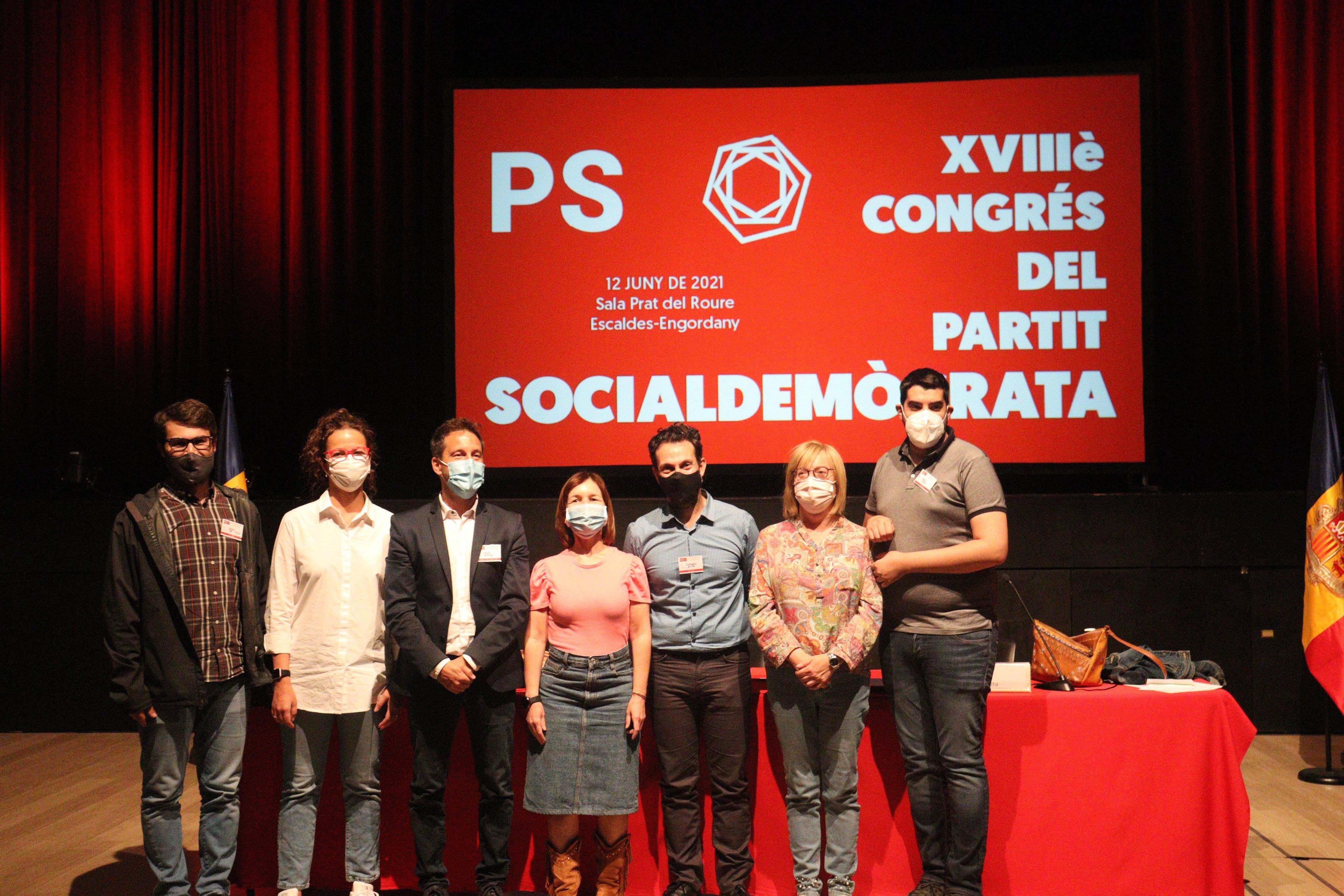 Varis dels membres de la nova executiva del PS.