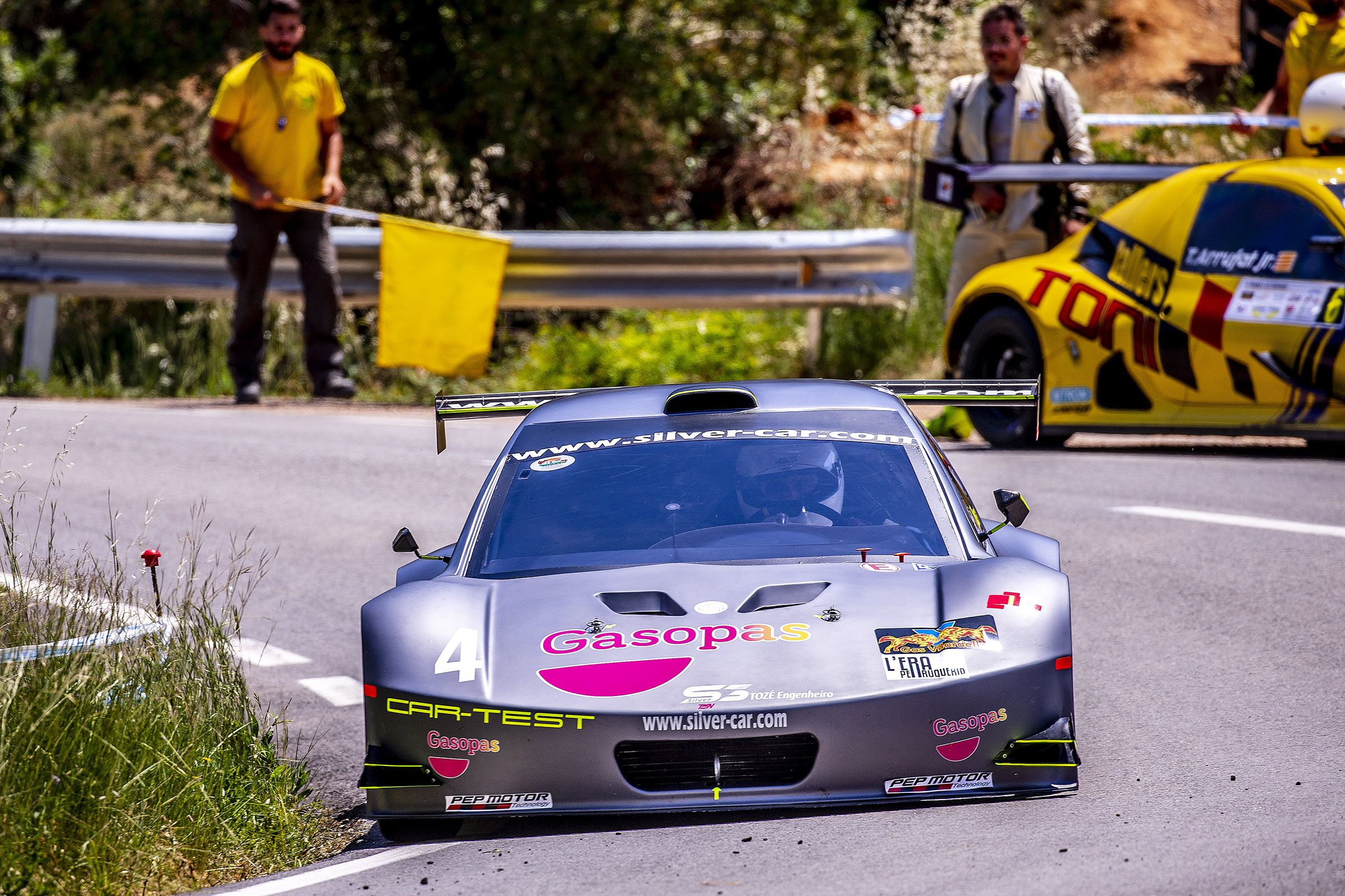 Plaus, durant una de les curses.