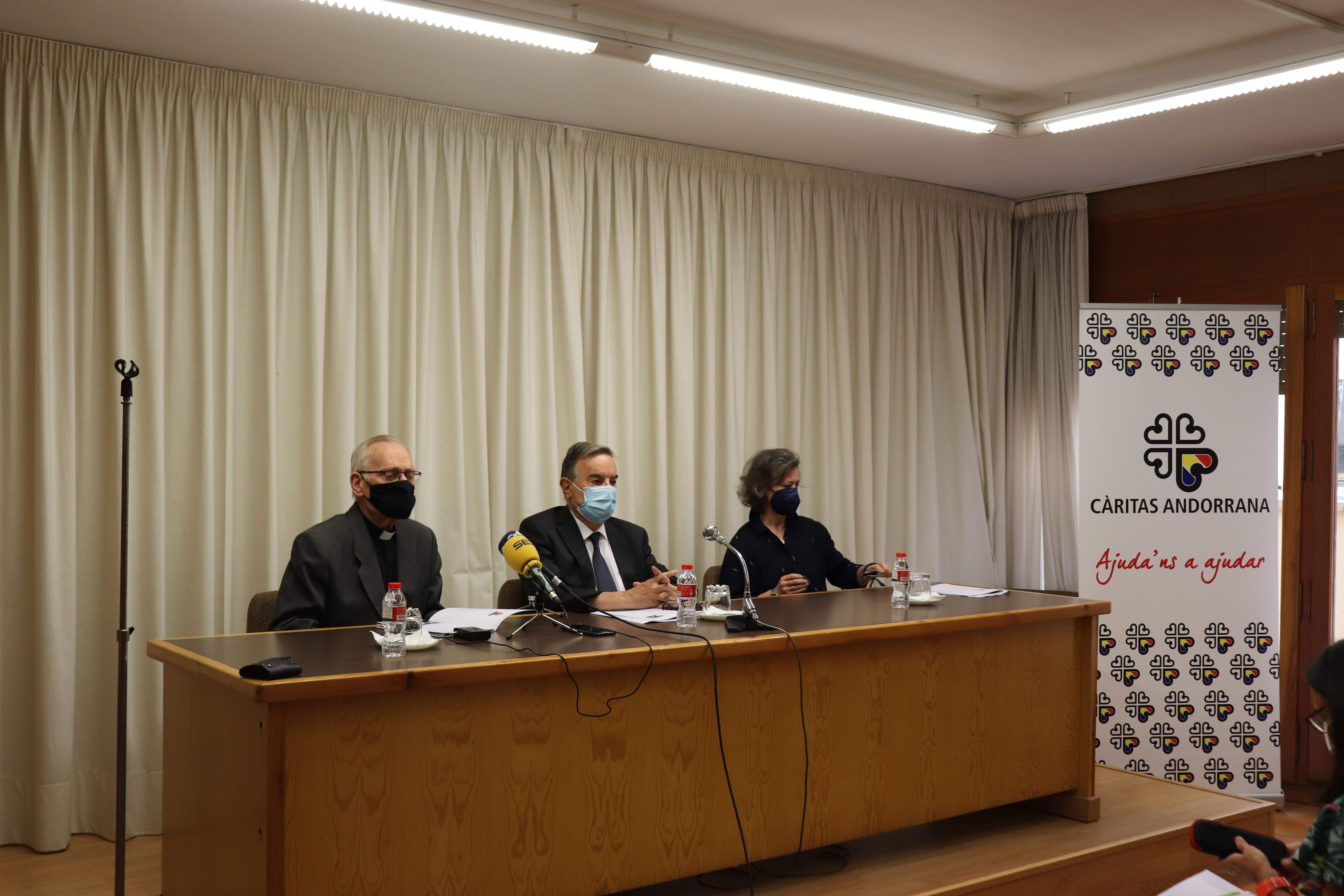 Presentació de la memòria 2020 de Càritas Andorrana.
