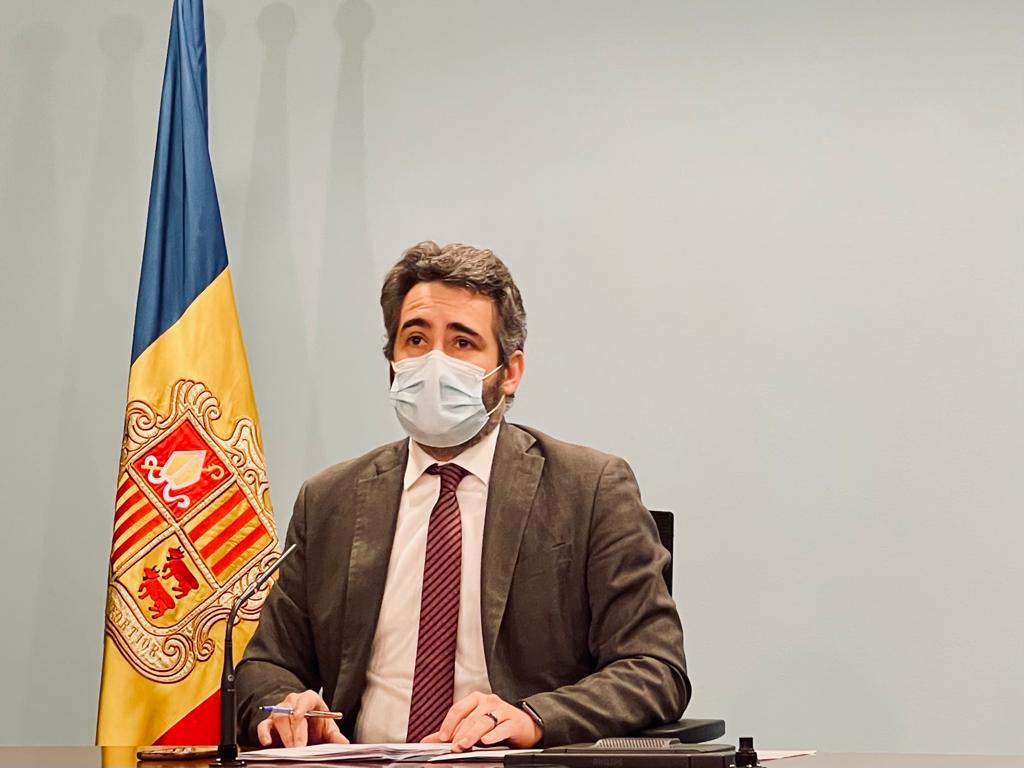 Eric Jover, durant la roda de premsa en la qual ha fet públiques les dades.