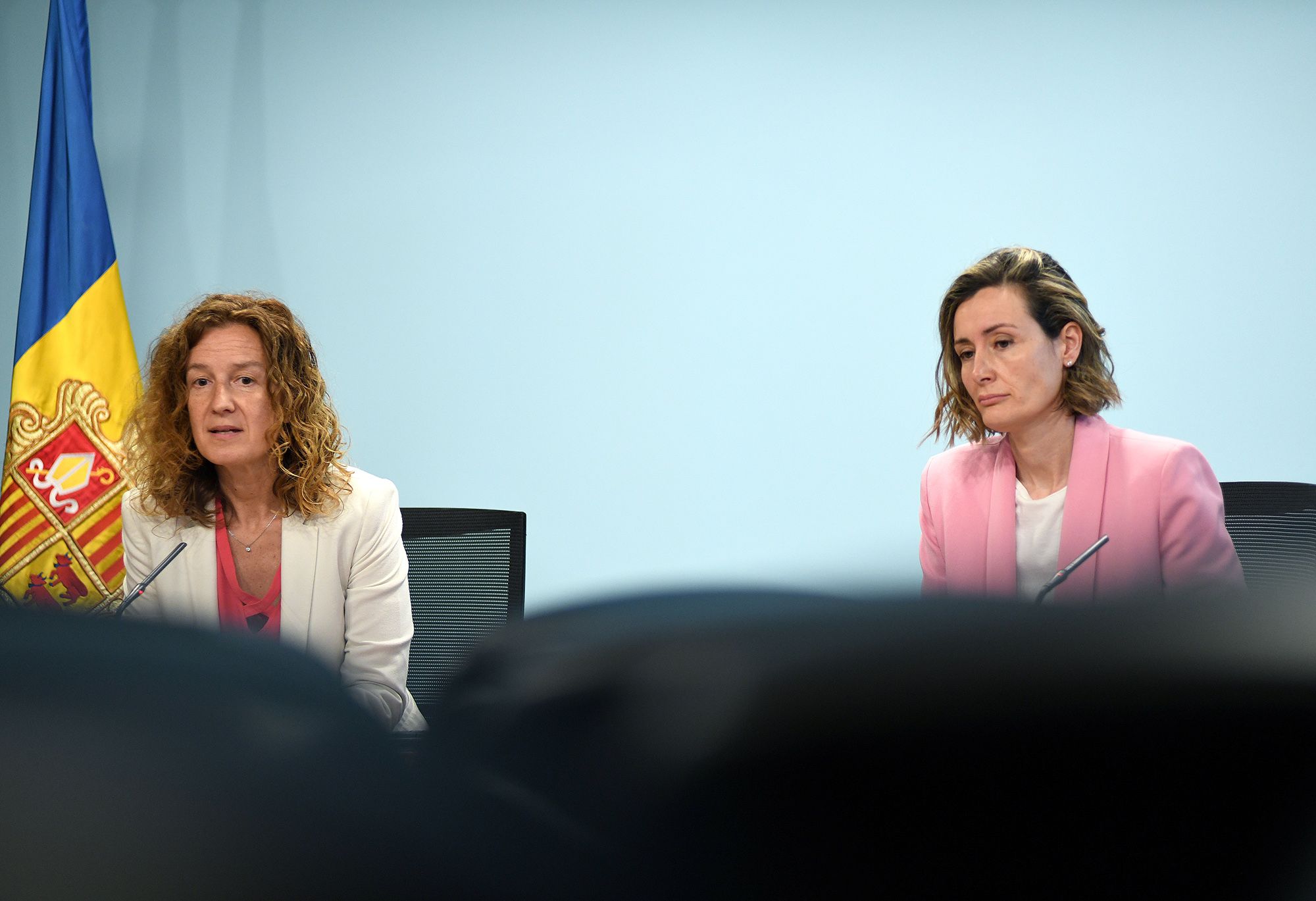 Calvó, amb la directora de Medi Ambient i Sostenibilitat, Sílvia Ferrer.