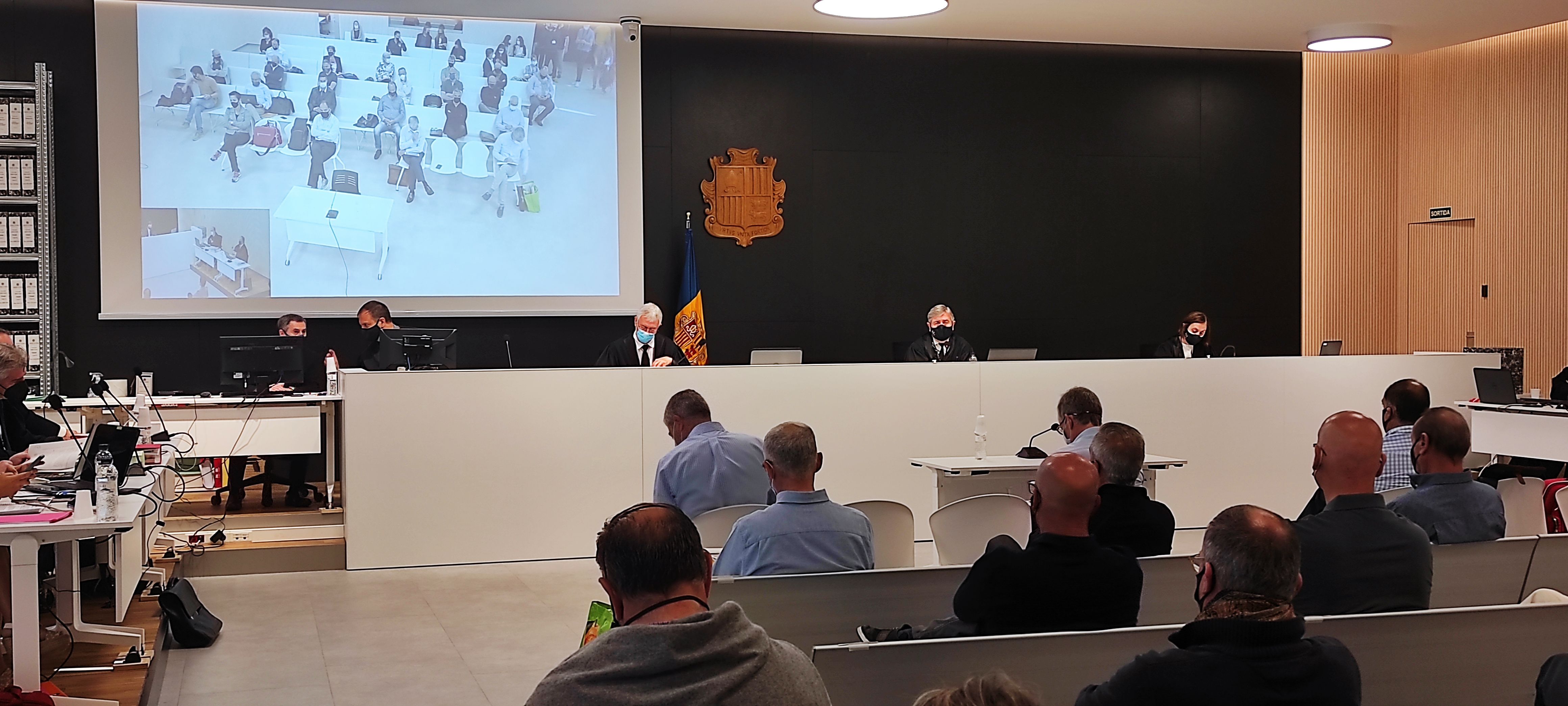 Una vista parcial de la sala un dels primers dies de judici.