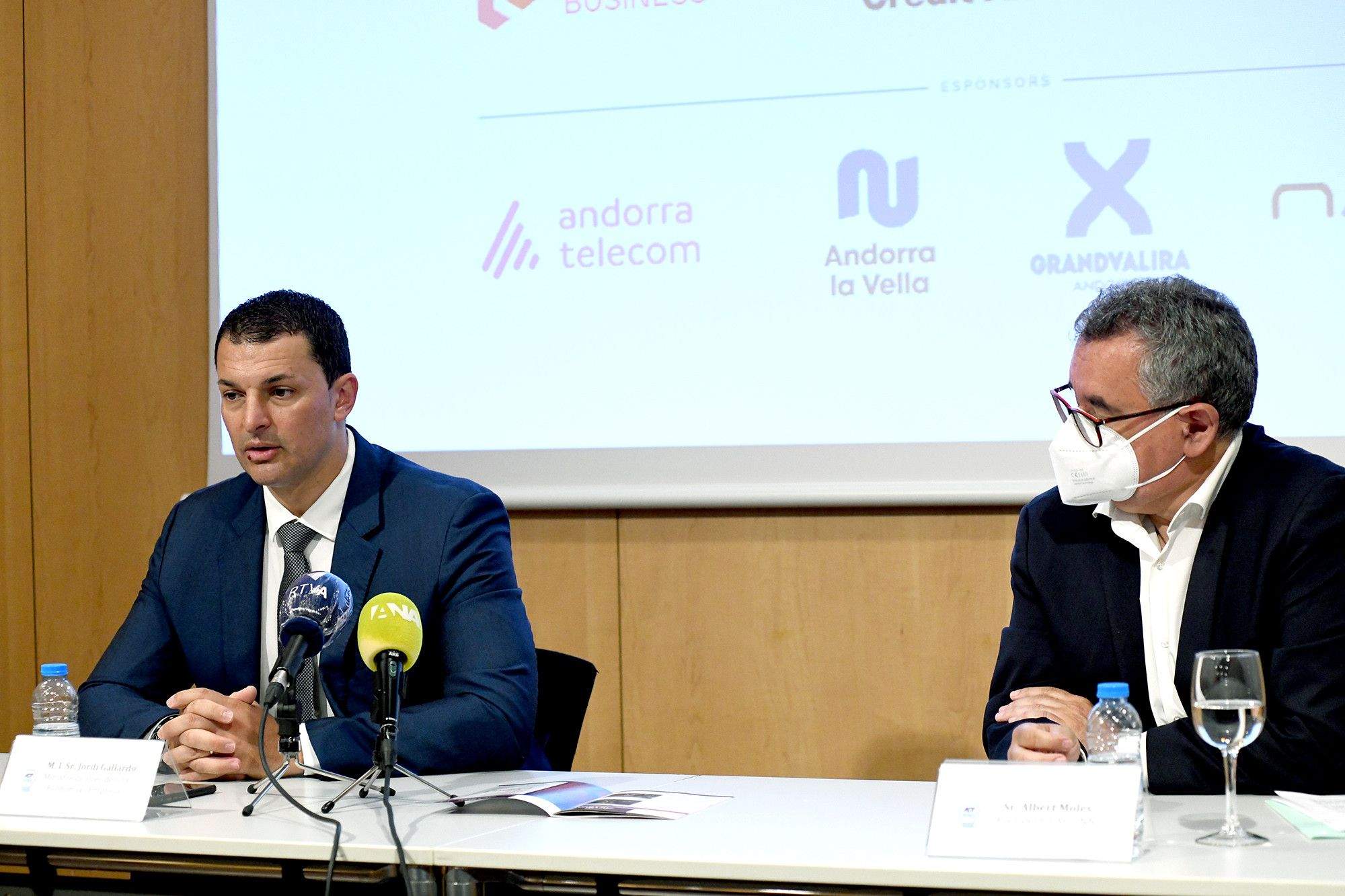 Jordi Gallardo i Albert Moles durant l'obertura de la jornada.