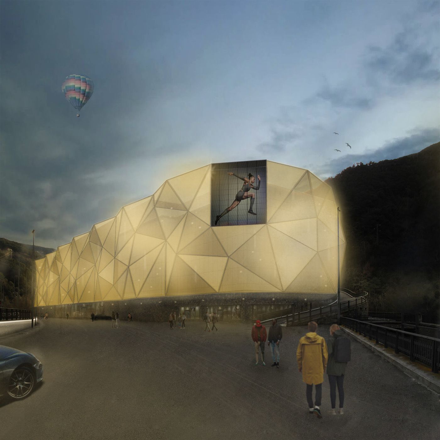 Representació de com serà el futur centre comercial Epizen Andorra.